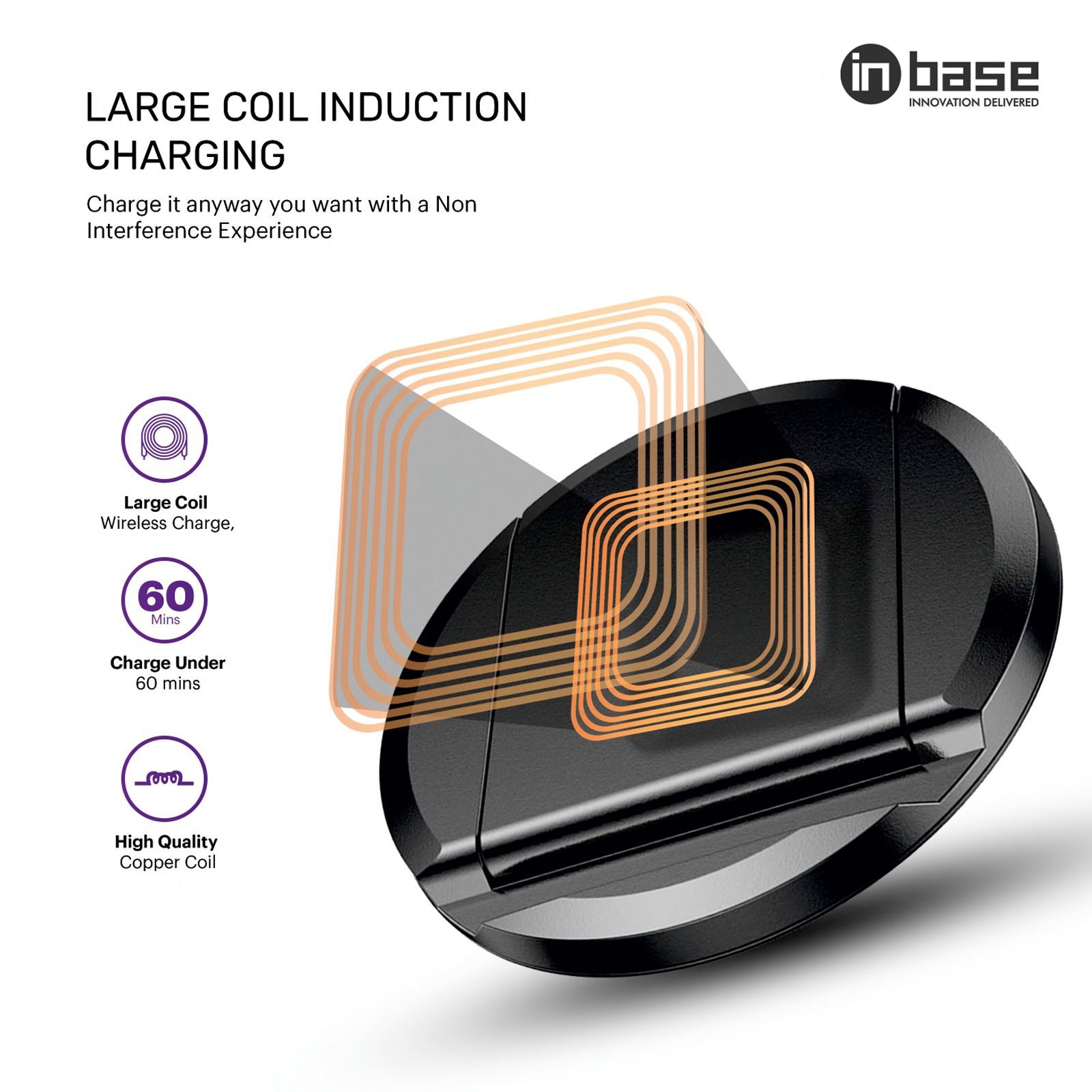 in base Ether WL151 15 Watts Wireless Charging Stand for Samsung, Honor, Xiaomi, iPhone 12, 12 Pro, 12 Pro Max, 11, 11 Pro, X, XS (Qi Certified, Over Charging Protection, Black)_6