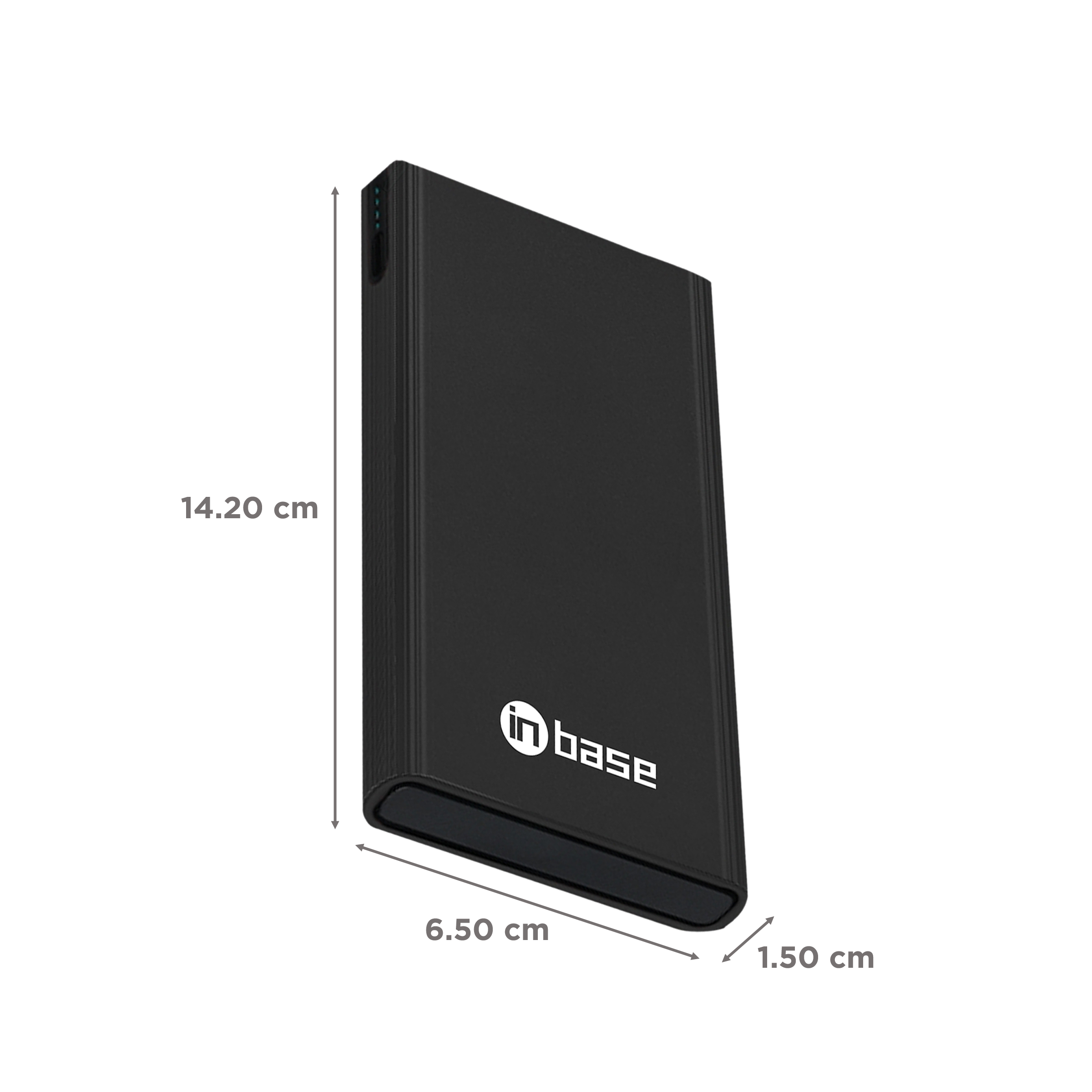 in base Cruze 10000 mAh 22.5W Fast Charging Power Bank (2 Type A & 1 Type C Ports, Aluminum Casing, Black)_2