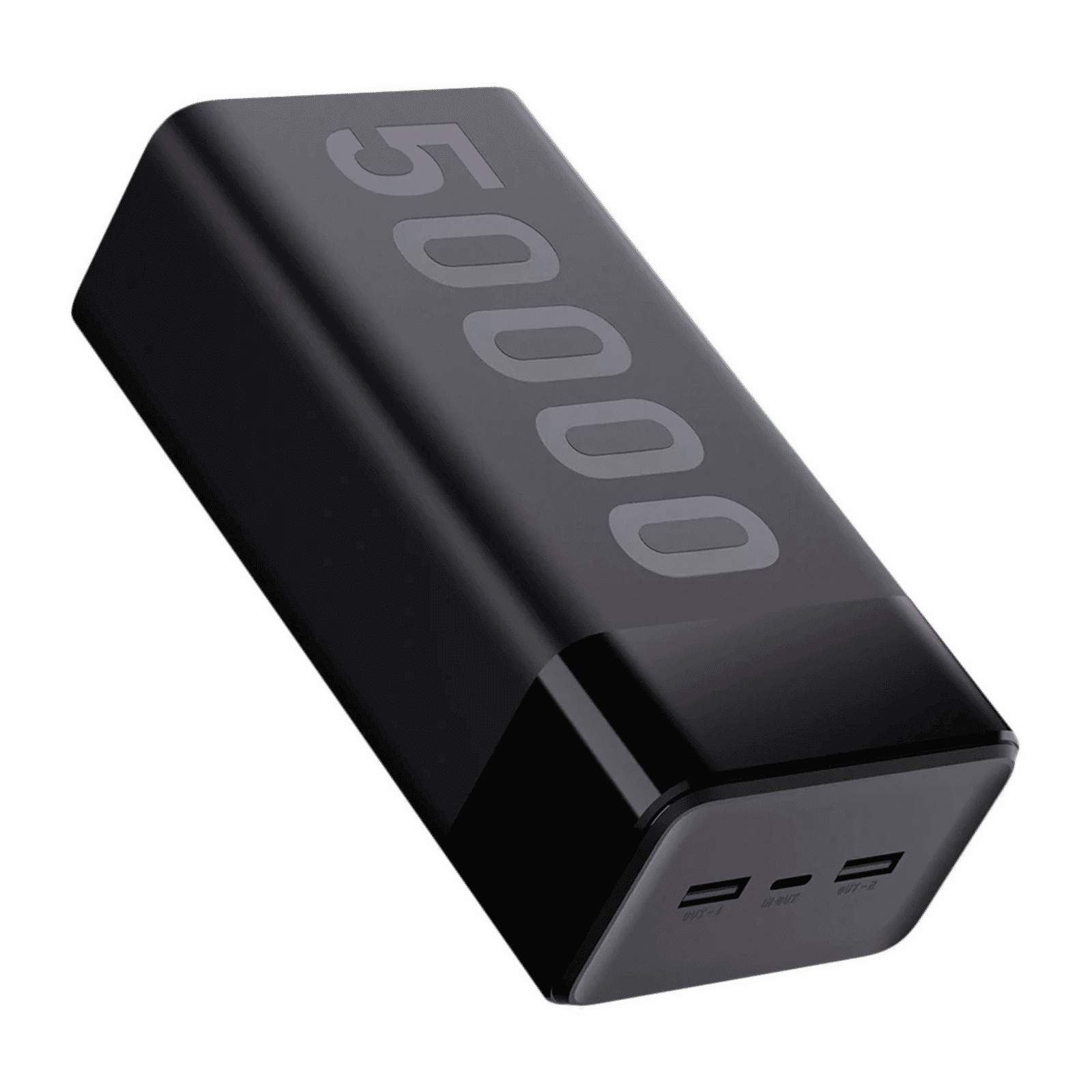 ambrane Stylo Max 50000 mAh 20W Fast Charging Power Bank (2 Type A and 1 Type C Ports, Metallic Casing, Quick Charge 3.0, Black)_1