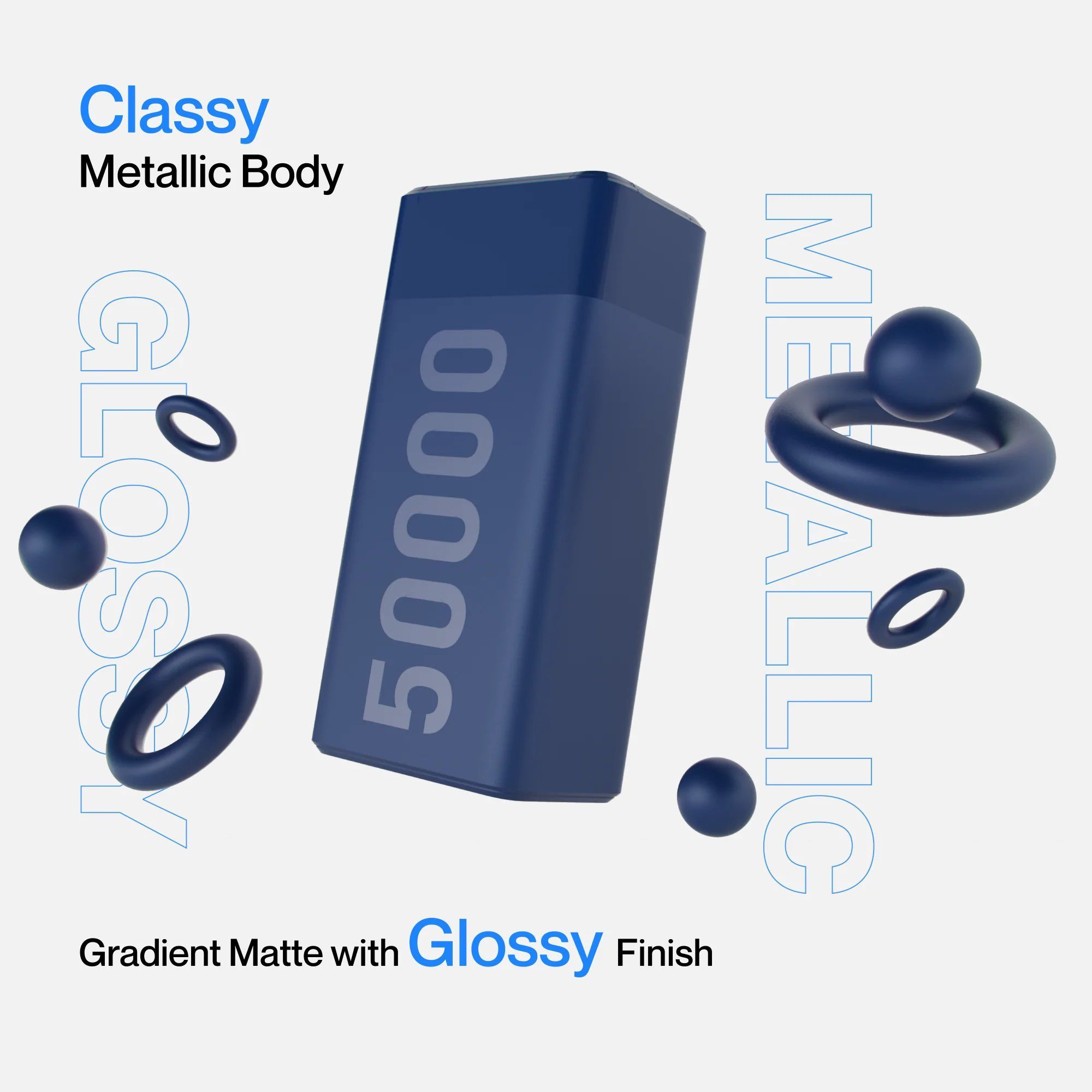 ambrane Stylo Max 50000 mAh 20W Fast Charging Power Bank (2 Type A and 1 Type C Ports, Quick Charge 3.0, Blue)_8