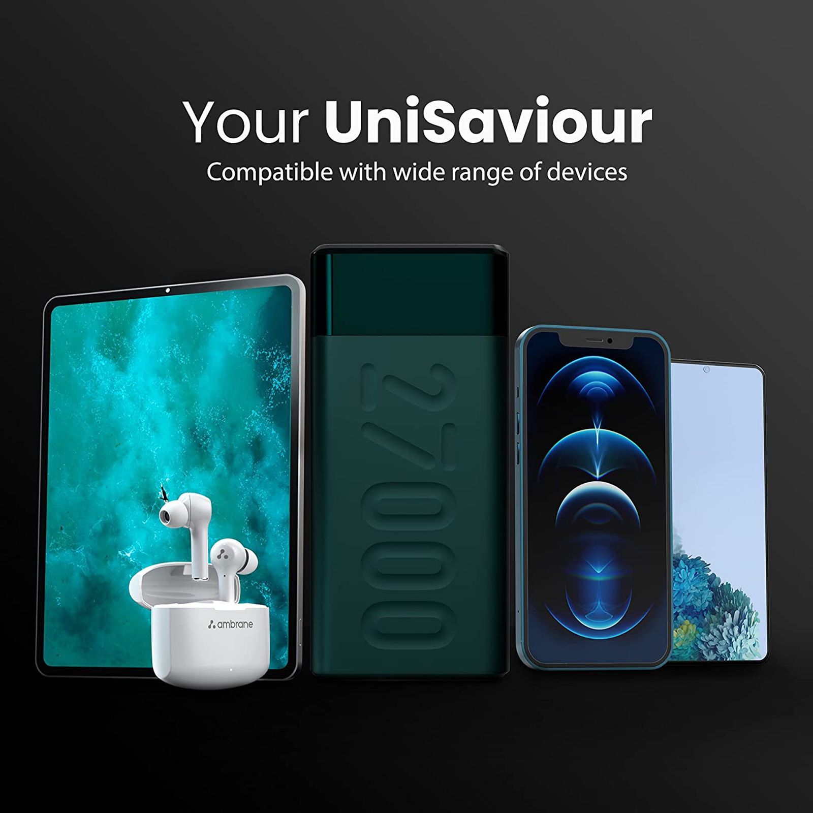 ambrane Stylo Pro 27000 mAh 20W Fast Charging Power Bank (2 Type A and 1 Type C Ports, Quick Charge 3.0, Green)_10