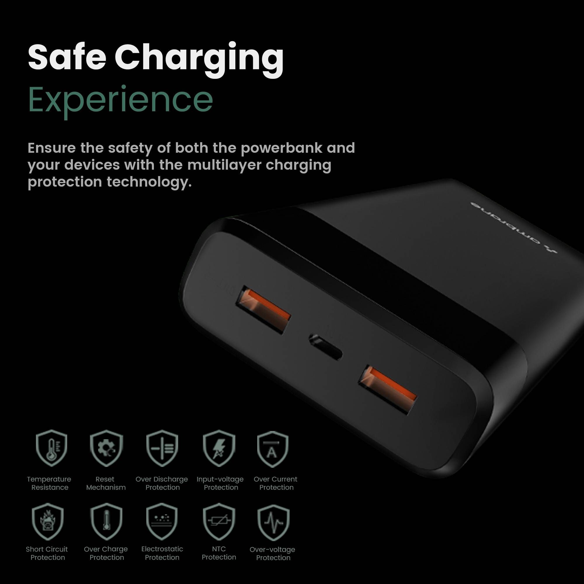 ambrane Stylo Pro 27000 mAh 20W Fast Charging Power Bank (2 Type A and 1 Type C Ports, Quick Charge 3.0, Green)_13