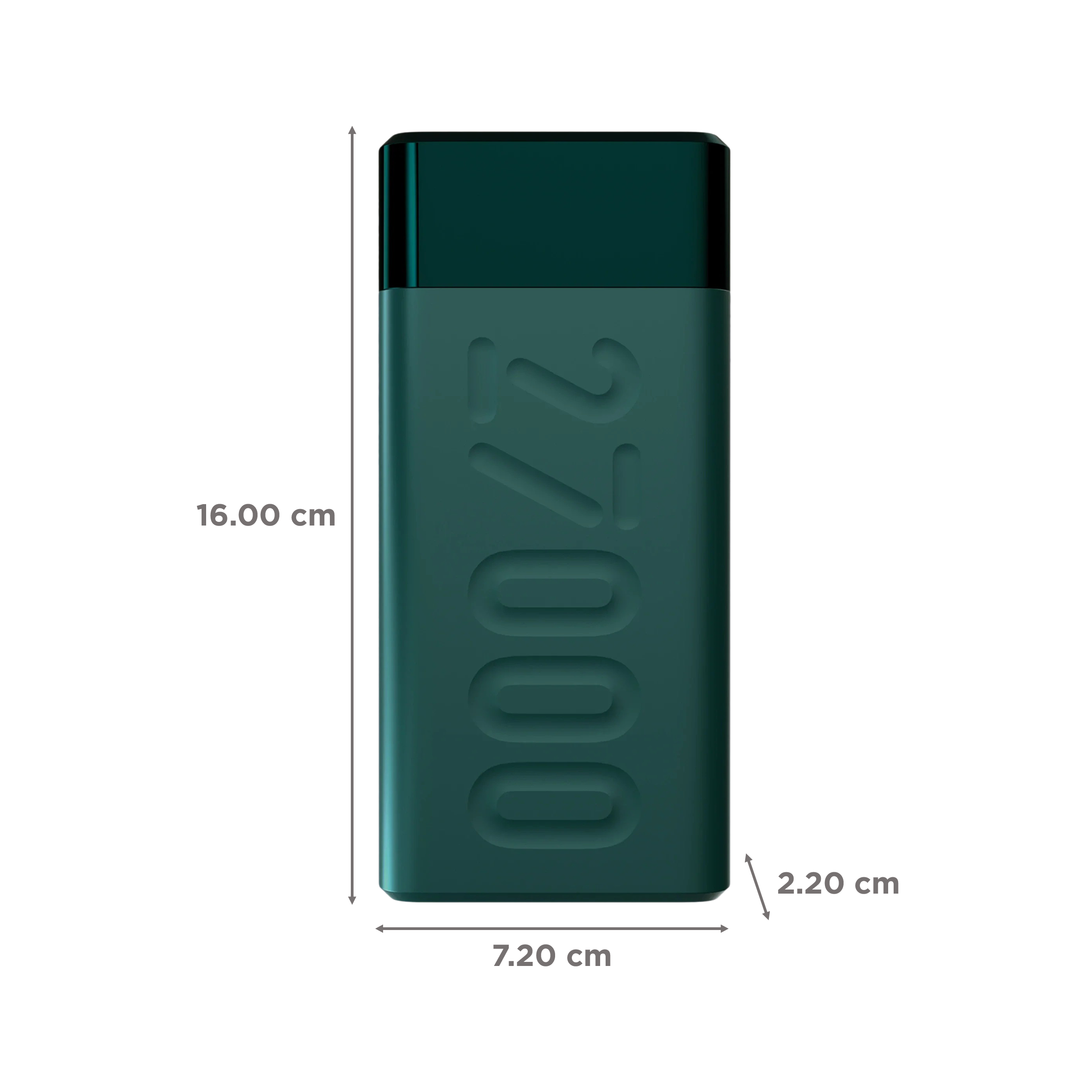 ambrane Stylo Pro 27000 mAh 20W Fast Charging Power Bank (2 Type A and 1 Type C Ports, Quick Charge 3.0, Green)_2