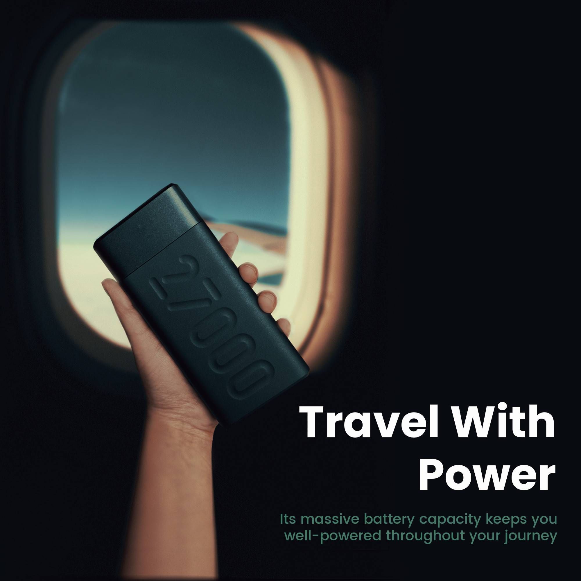 ambrane Stylo Pro 27000 mAh 20W Fast Charging Power Bank (2 Type A and 1 Type C Ports, Quick Charge 3.0, Green)_4