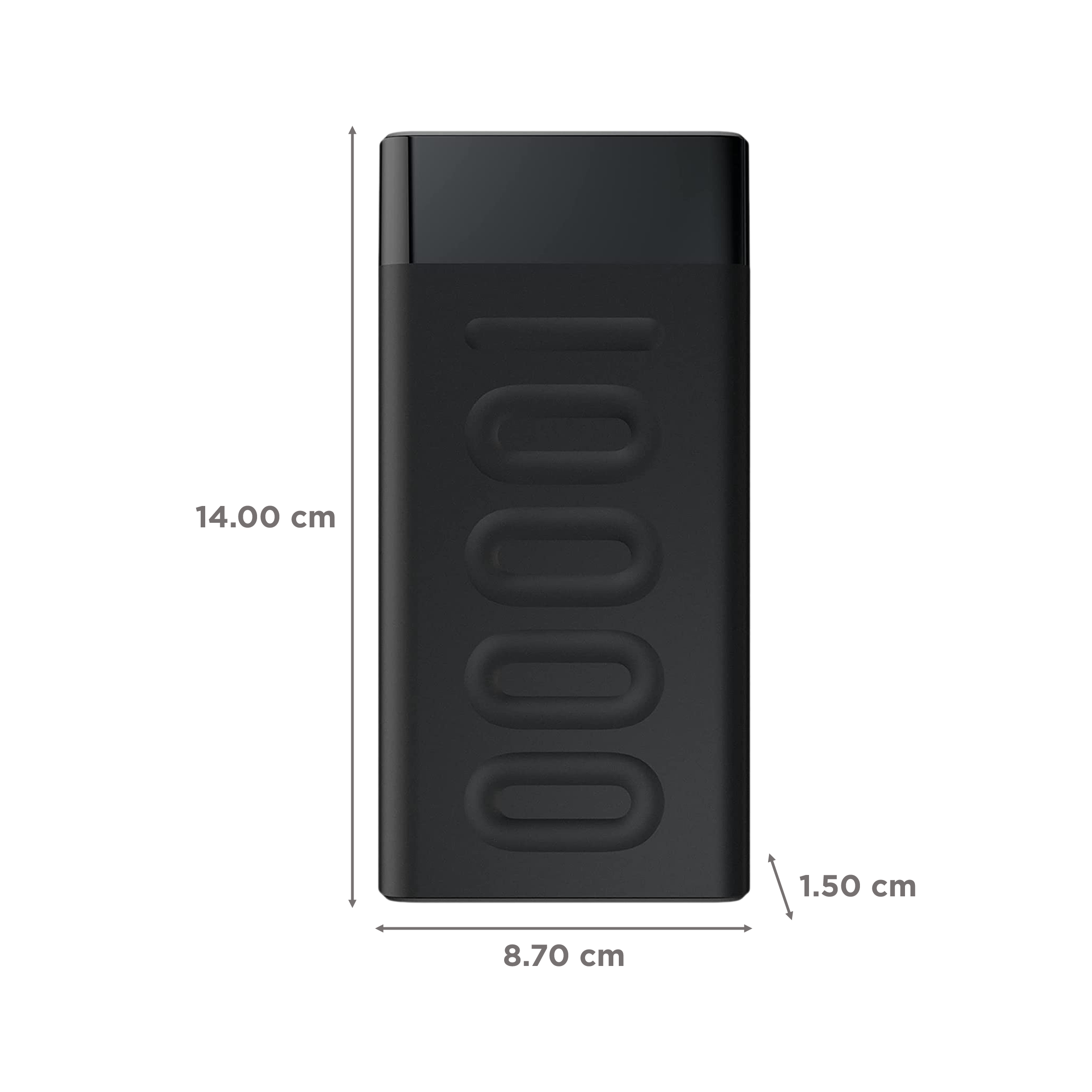 ambrane Stylo 10000 mAh 20W Fast Charging Power Bank (1 Type A and 1 Type C Ports, Quick Charge 3.0, Black)_2