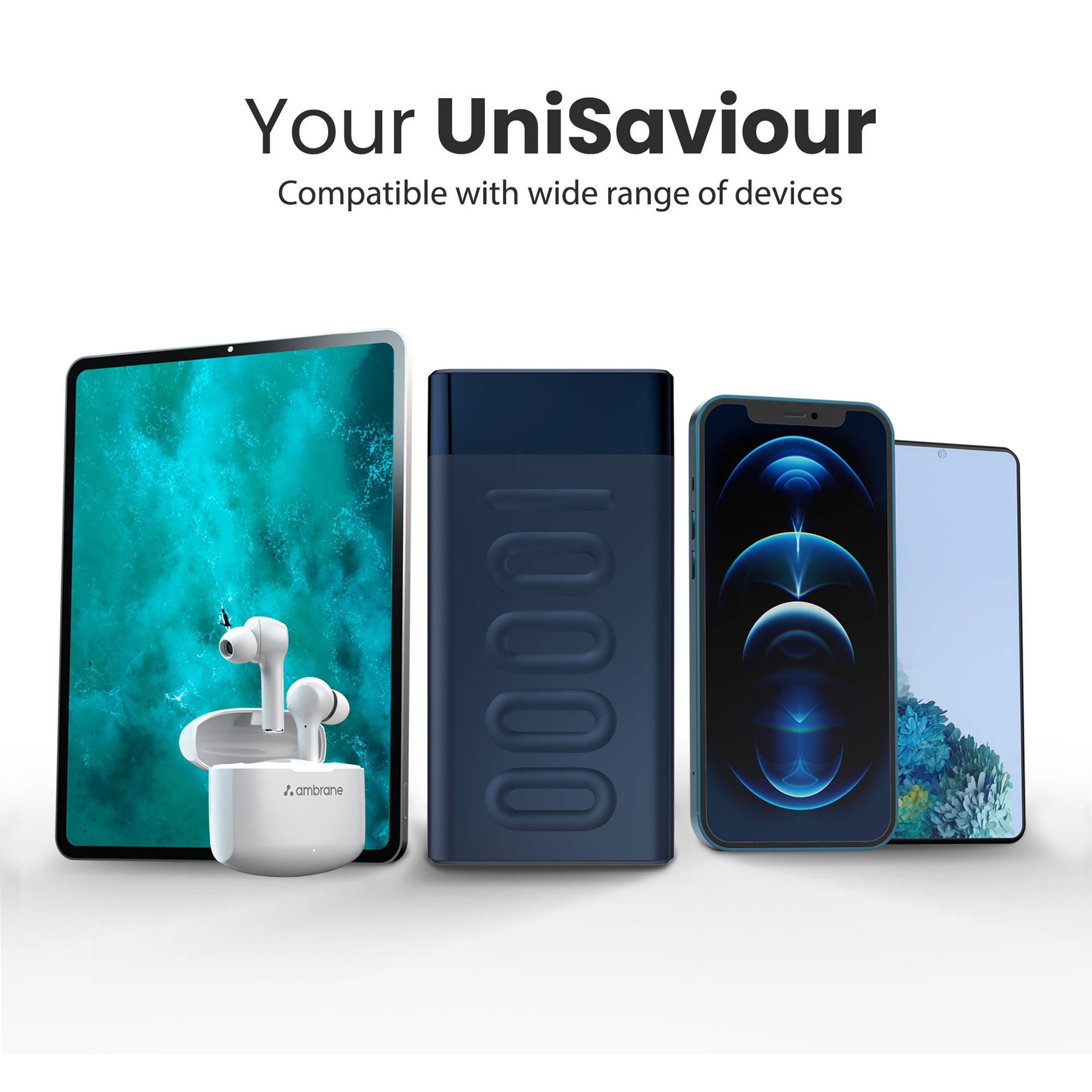 ambrane Stylo 10000 mAh 20W Fast Charging Power Bank (1 Type A and 1 Type C Ports, Quick Charge 3.0, Blue)_7