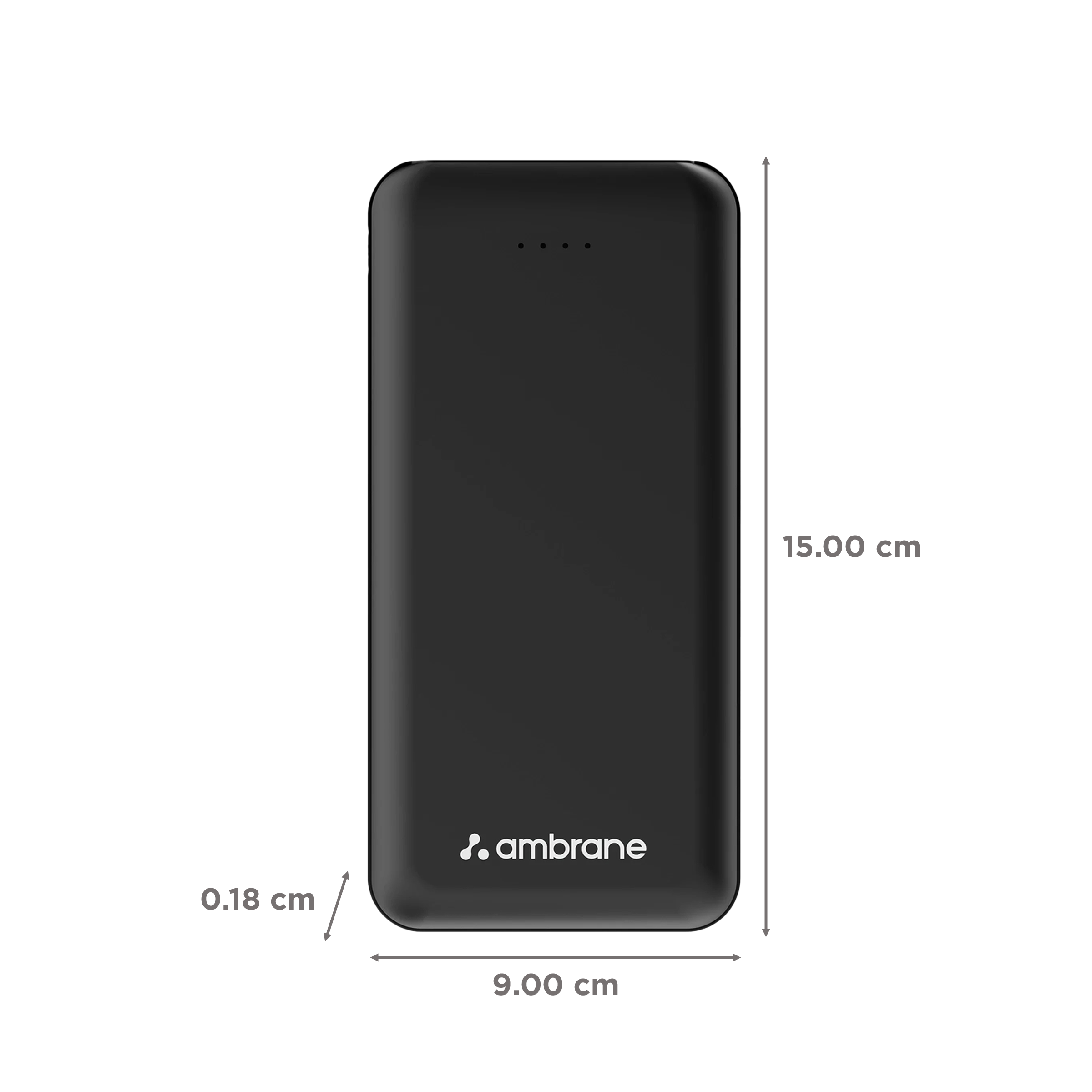 ambrane Neos 11 10000 mAh 12.5W Fast Charging Power Bank (1 Type C & 1 Micro USB Ports, Black)_2