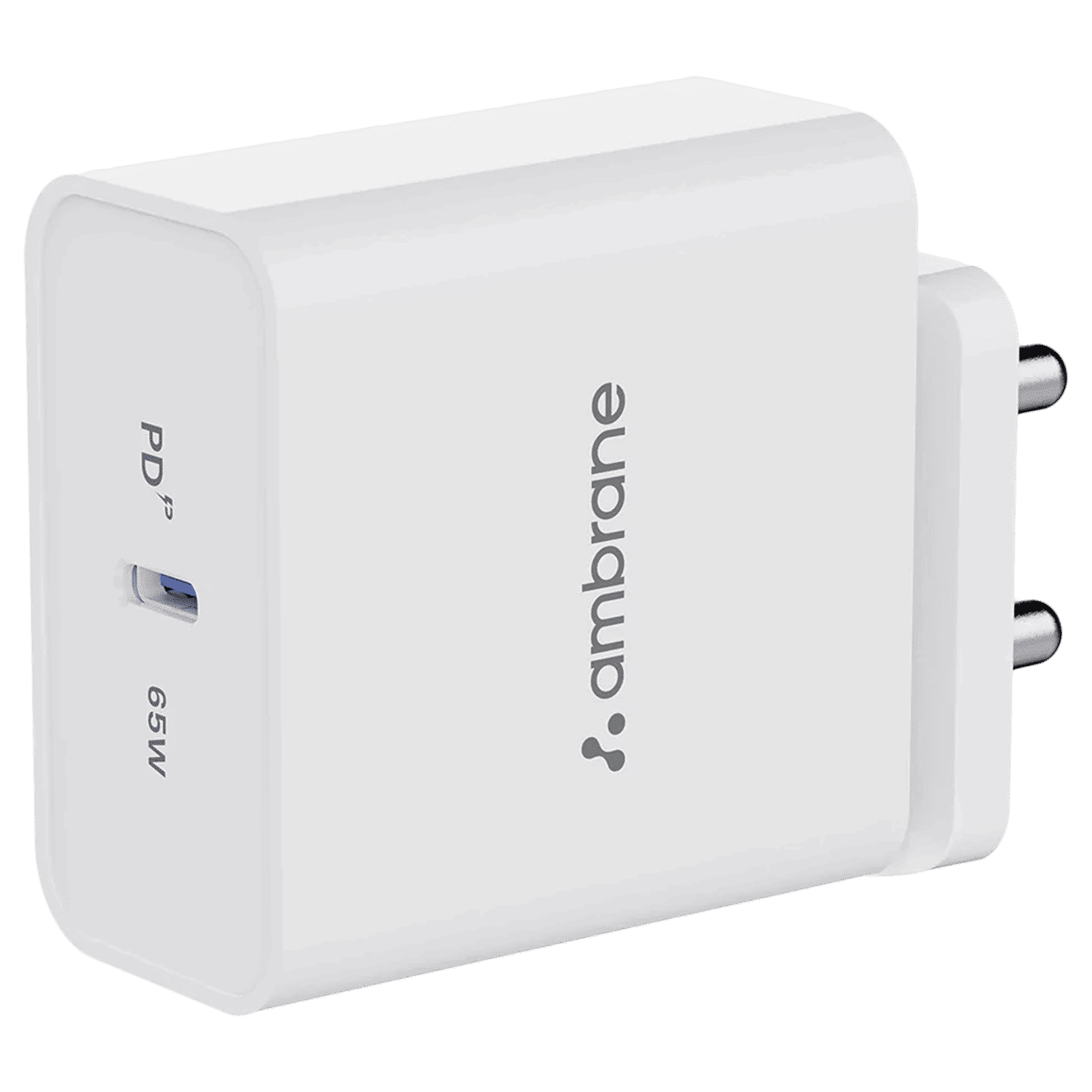 ambrane Raap 65W Type C Fast Charger (Adapter Only, White)_3