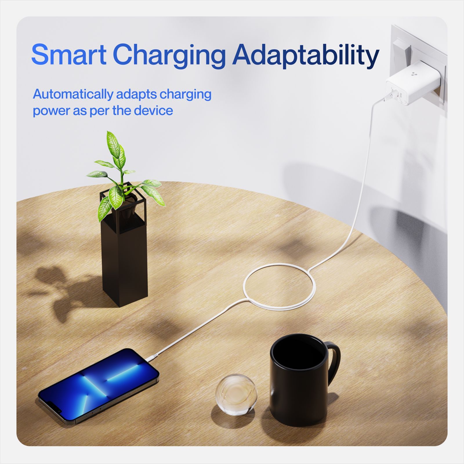 ambrane Raap 45W Type C Ultra Fast Charger (Adapter Only, Multi Layers of Chipset Protection, White)_4