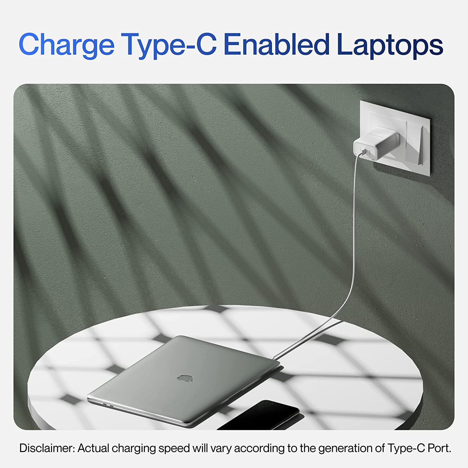ambrane Raap 45W Type C Ultra Fast Charger (Adapter Only, Multi Layers of Chipset Protection, White)_6