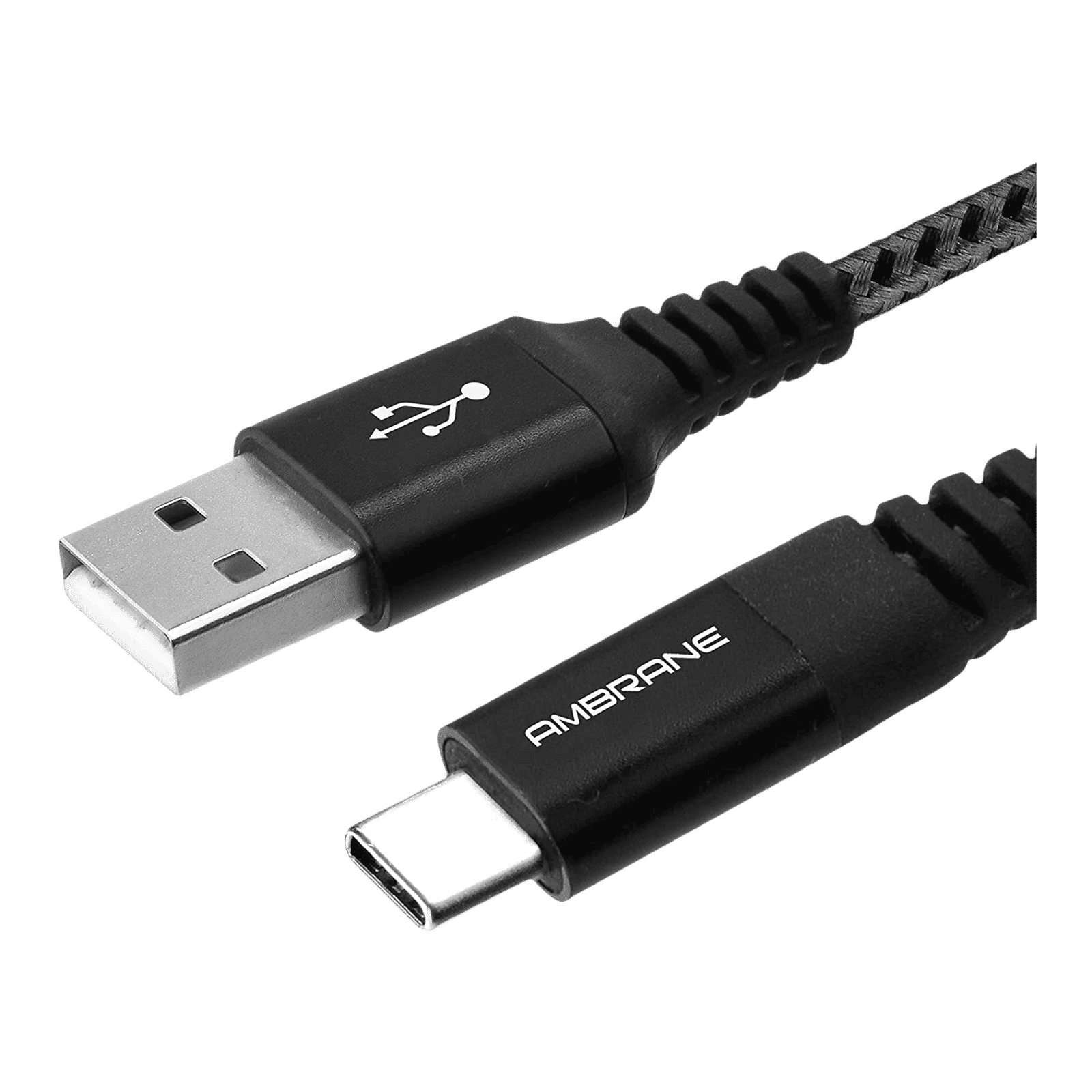 ambrane BCT-15 USB Type A to Type C 4.9 Feet (1.5M) Cable (Quick Charge, Black and Grey)_4