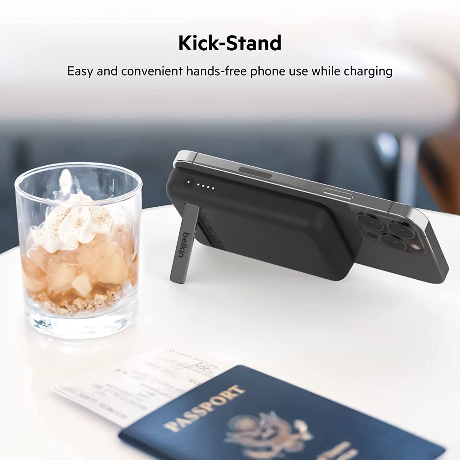 belkin BoostCharge 5000 mAh 10W Fast Charging Power Bank (1 Type C Port, Wireless Charging, Black)_12