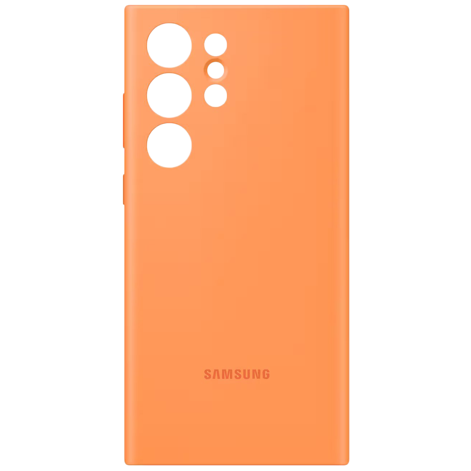 SAMSUNG Soft Silicone Back Case for Galaxy S23 Ultra (Scratch Resistant, Orange)_1