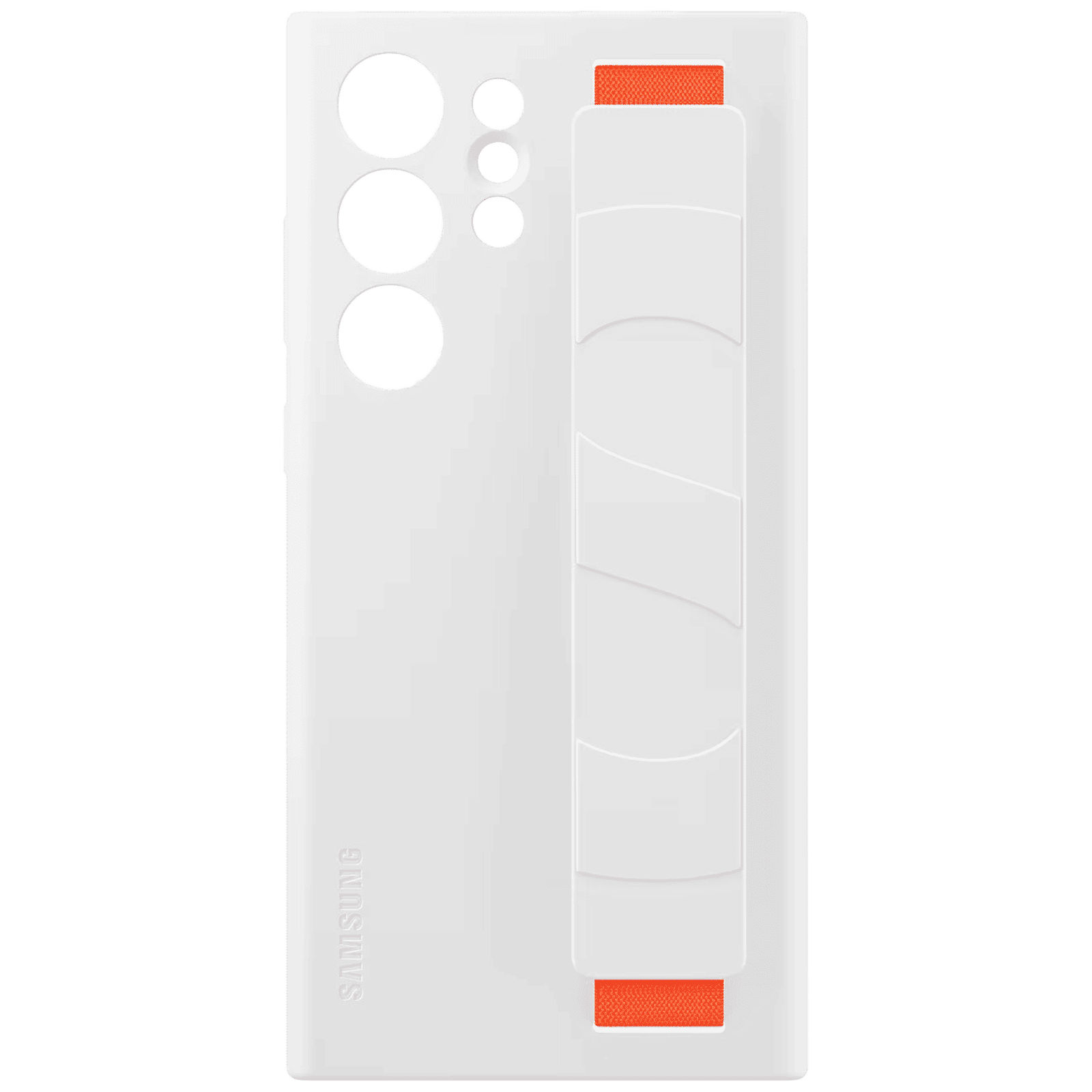 SAMSUNG Soft Silicone Grip Case for Galaxy S23 Ultra (Smooth Grip, White)_1