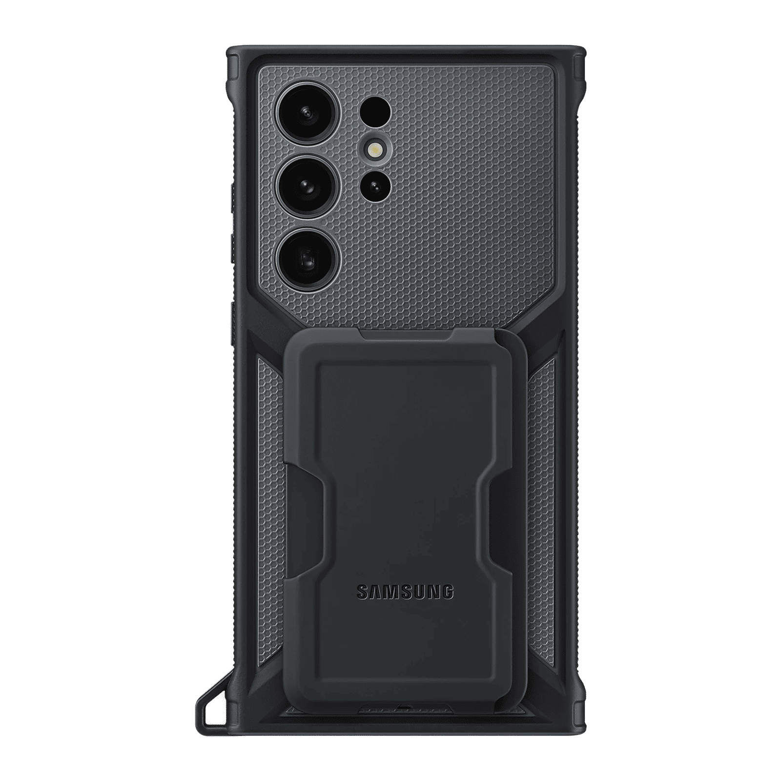 SAMSUNG Rugged Case with Stand for Galaxy S23 Ultra (Comfortable Grip, Black)_1