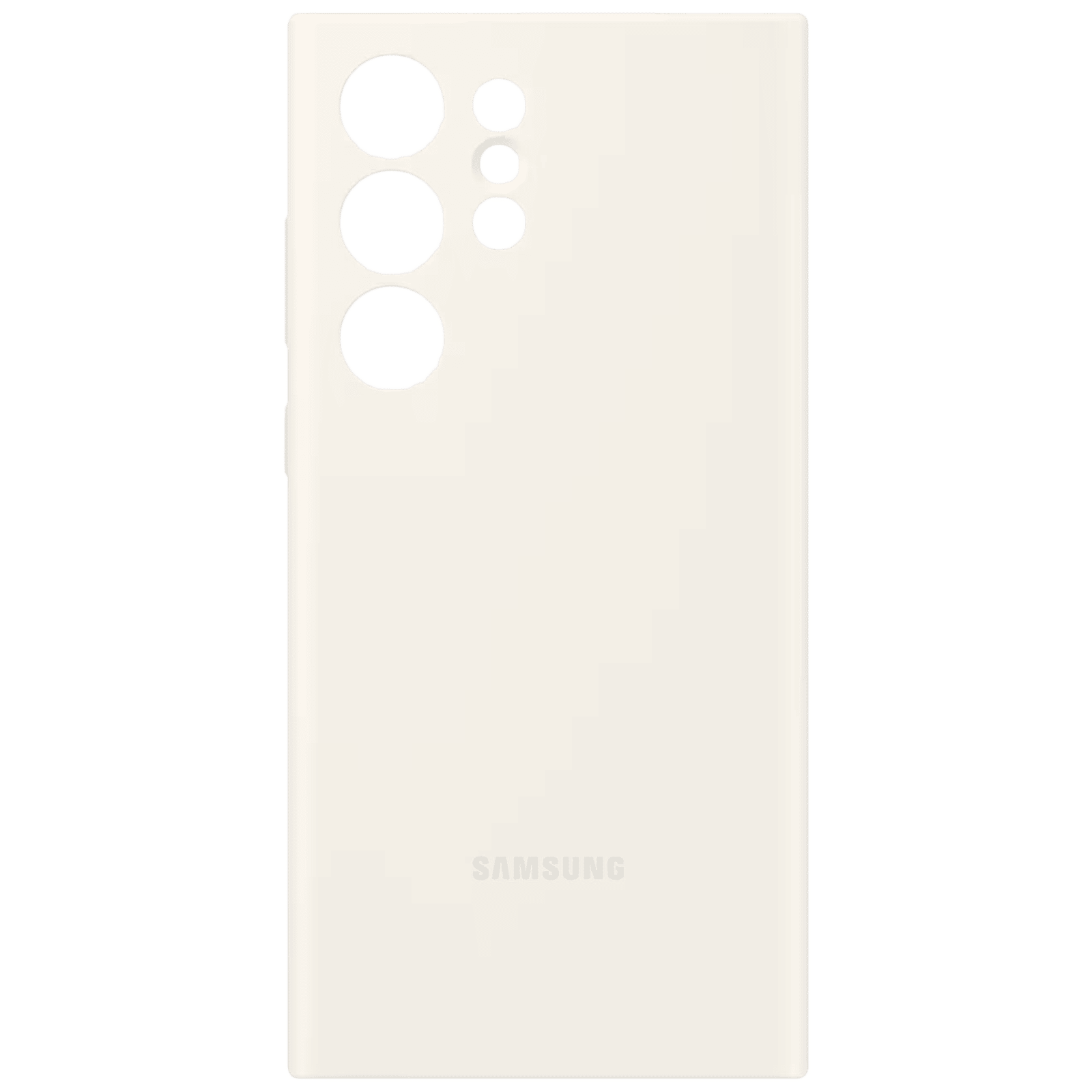 SAMSUNG Silicone Back Case for Galaxy S23 Ultra (Firm Grip, Cream)_1