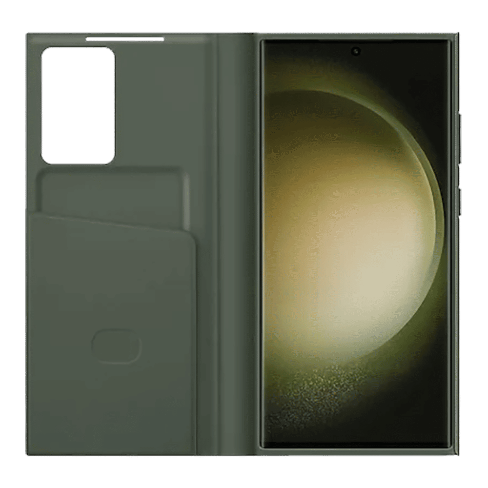 SAMSUNG Smart View Flip Case for SAMSUNG Galaxy S23 Ultra (Attached Wallet, Black)_4