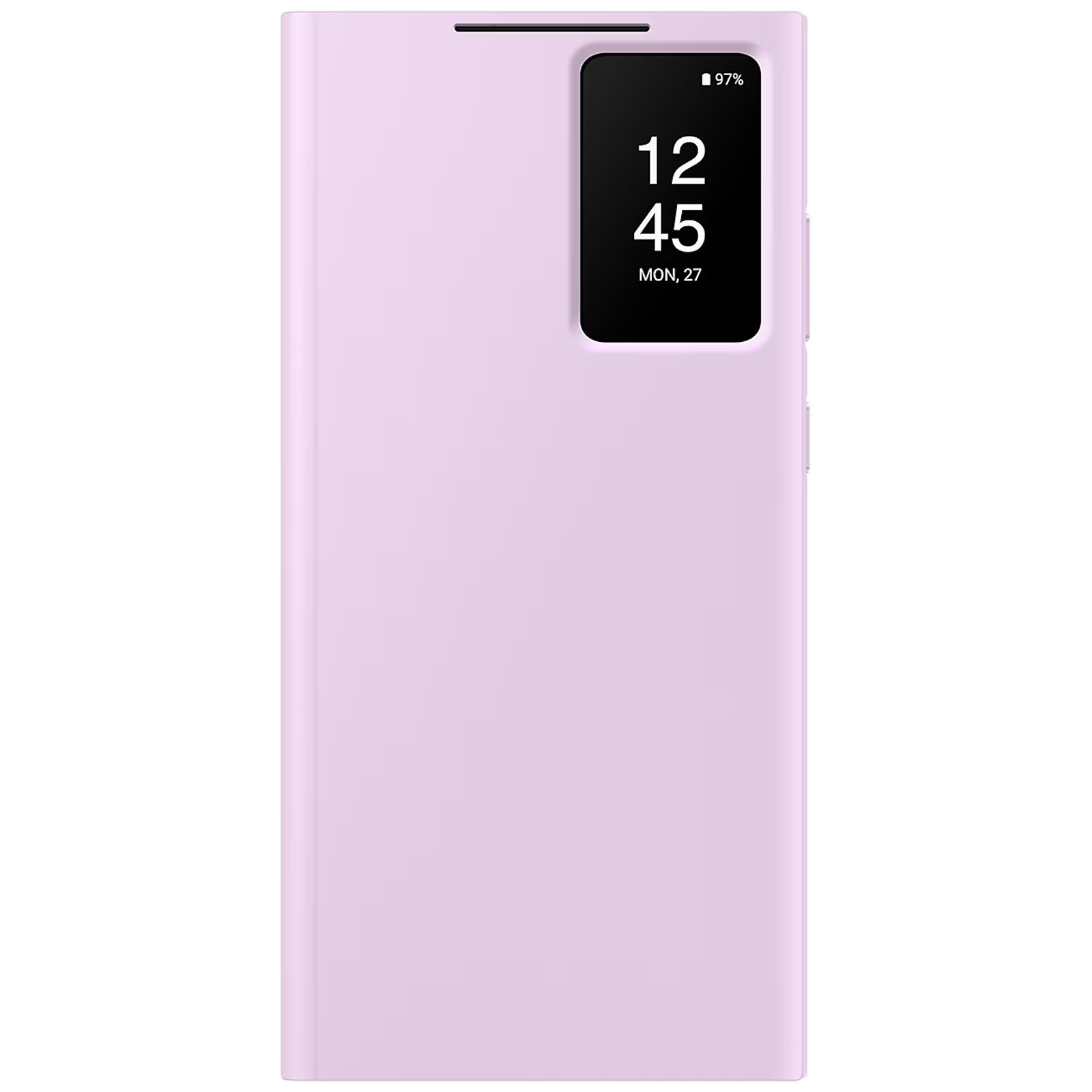 SAMSUNG Soft Recycled Bio Full Cover Case for Galaxy S23 Ultra (Smart View, Lavender)_1