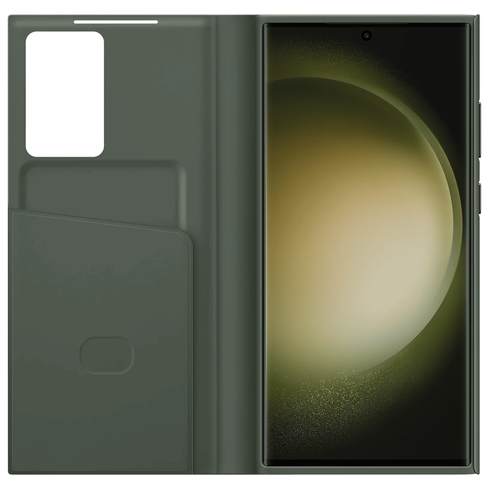 SAMSUNG Wallet Case for Galaxy S23 Ultra (Smart View, Khaki)_4