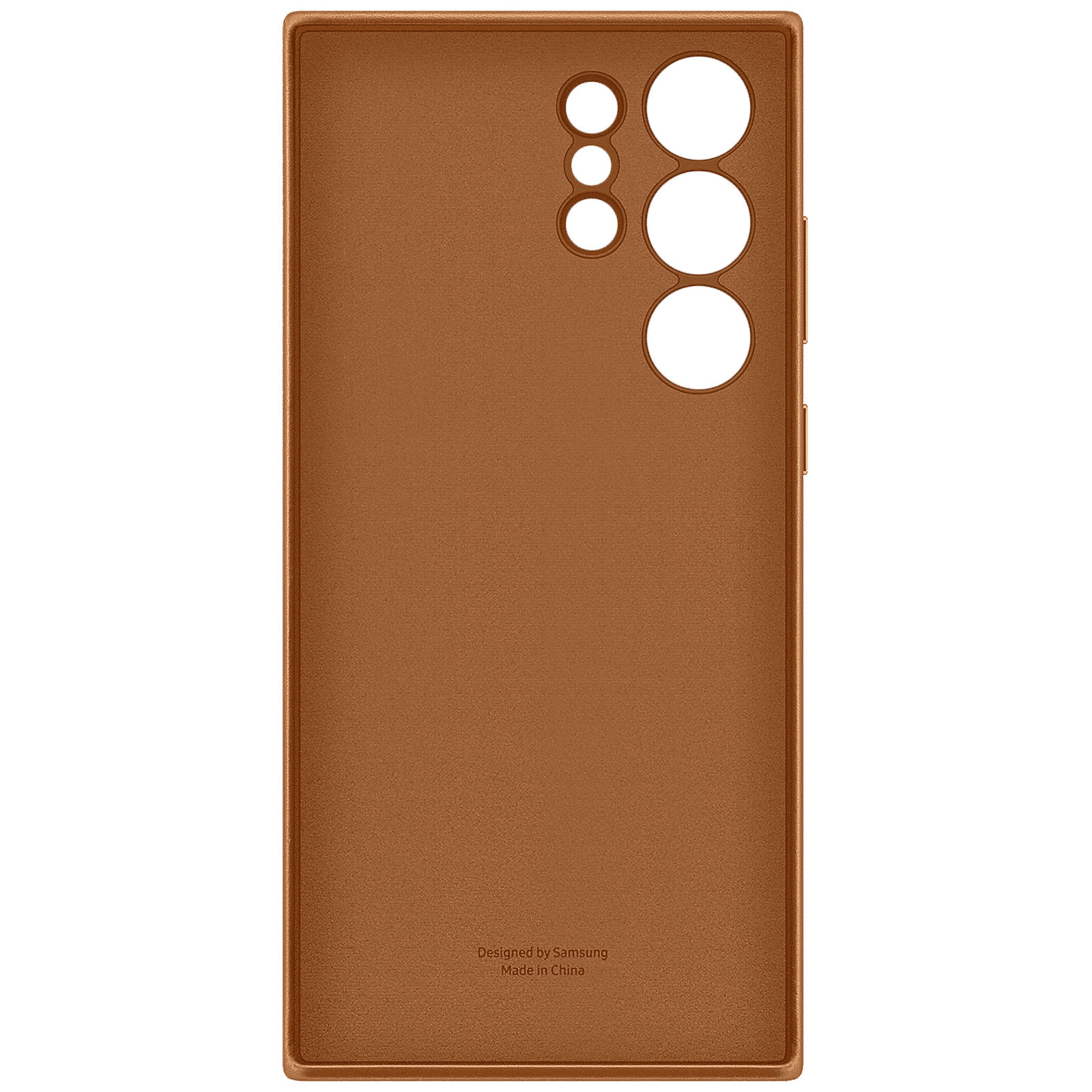 SAMSUNG Leather Back Case for Galaxy S23 Ultra (Camel)_4