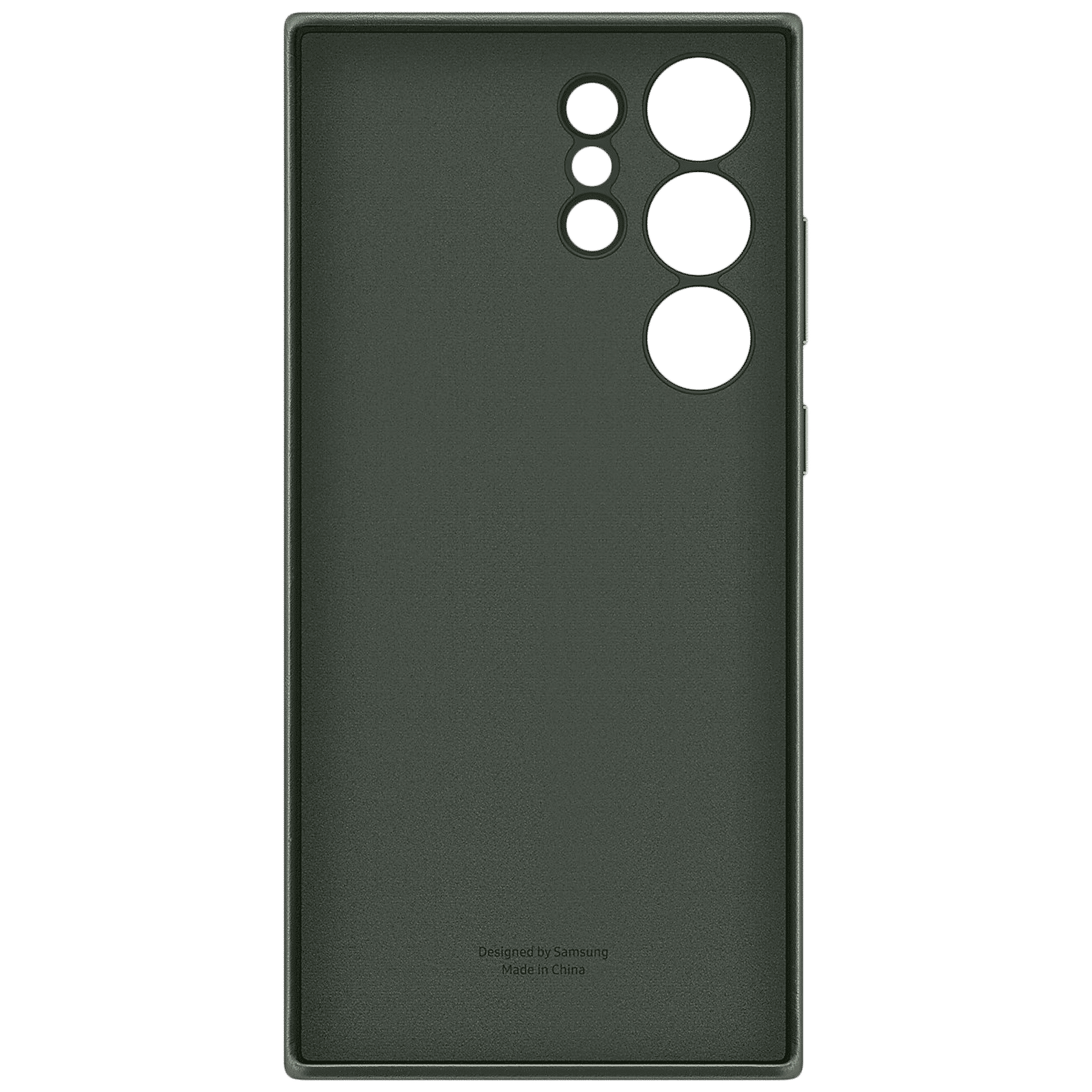 SAMSUNG Leather Back Case for Galaxy S23 Ultra (Snug Fit, Green)_4