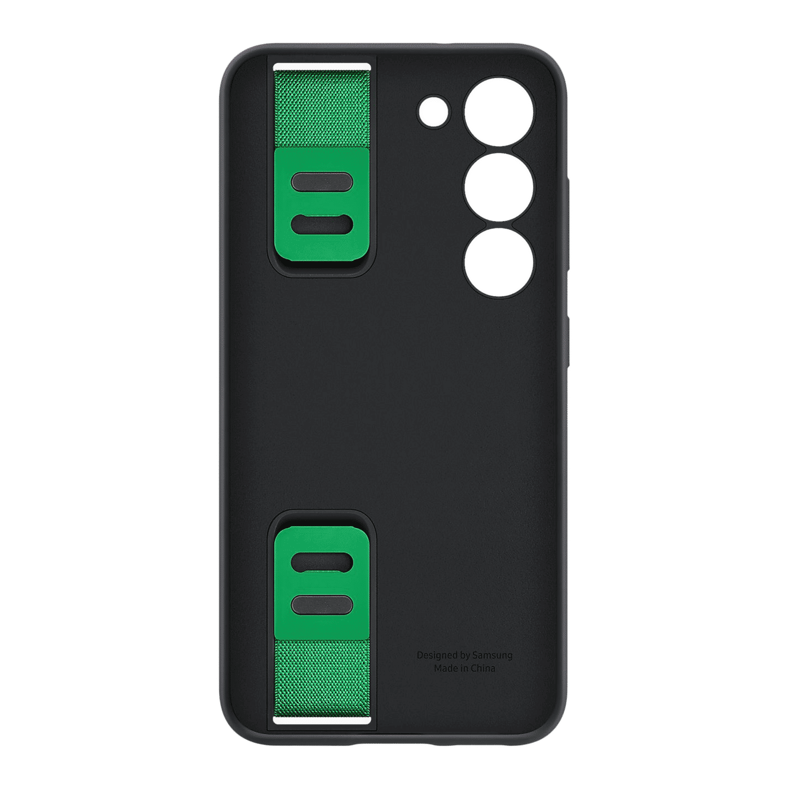 SAMSUNG Soft Silicone Grip Case for Galaxy S23 (Display Window, Black)_4