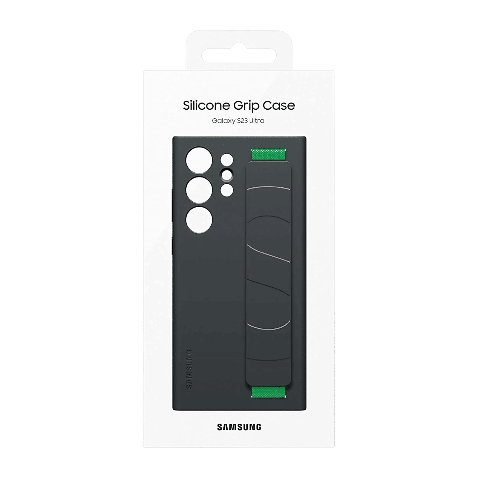 SAMSUNG Soft Silicone Grip Case for Galaxy S23 (Display Window, Black)_7