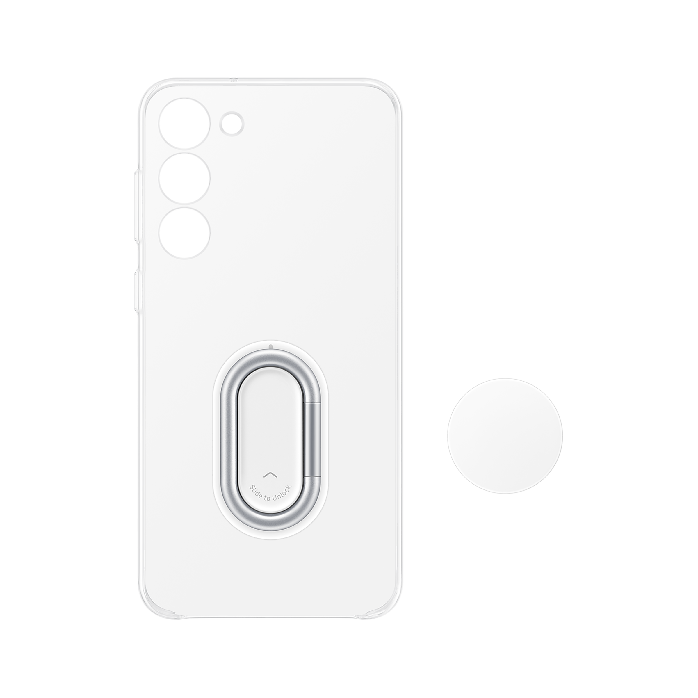 SAMSUNG Gadget Back Case for Galaxy S23 Plus (Scratch Resistant, Transparent)_5