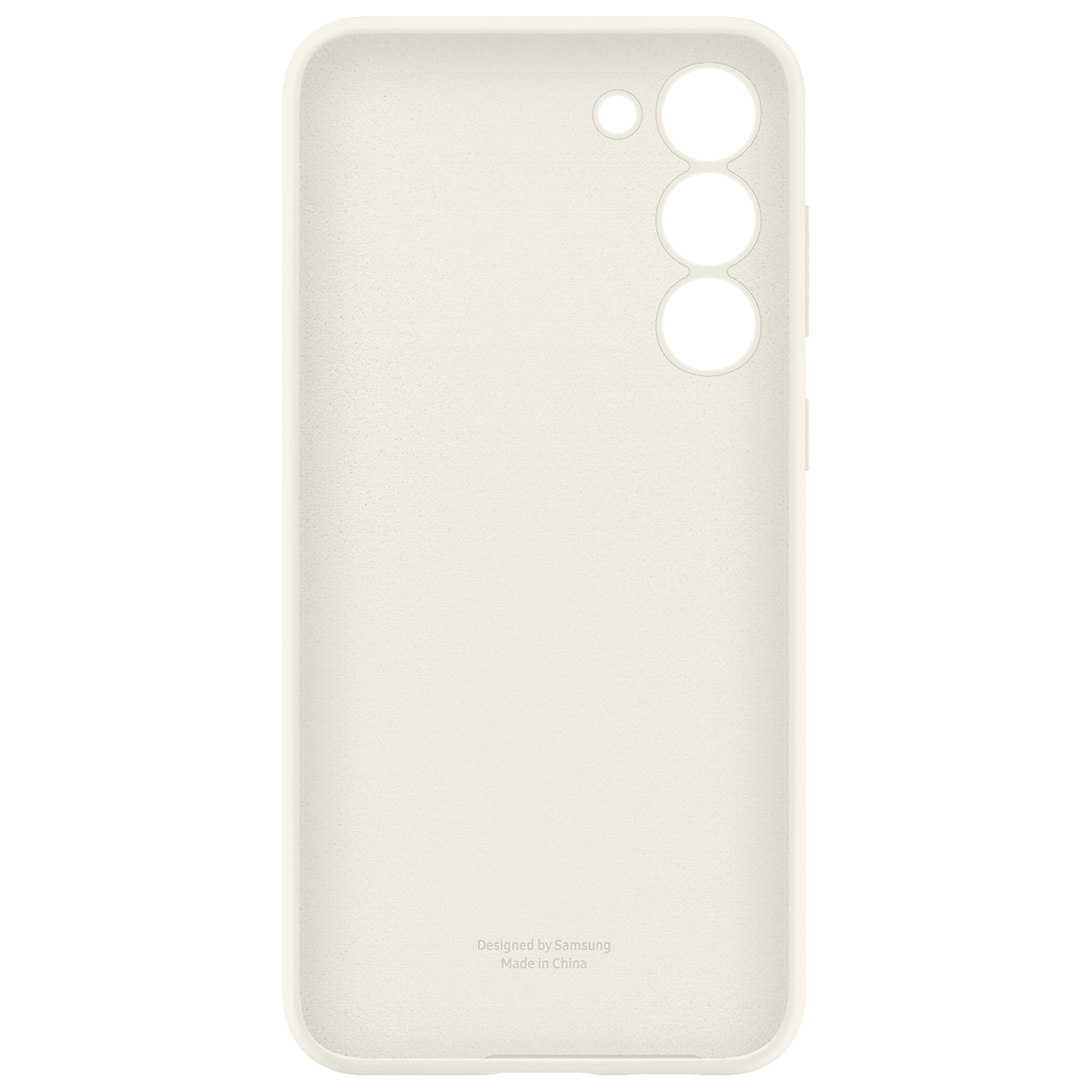 SAMSUNG Soft Silicone Back Case for Galaxy S23 Plus (Cream)_3