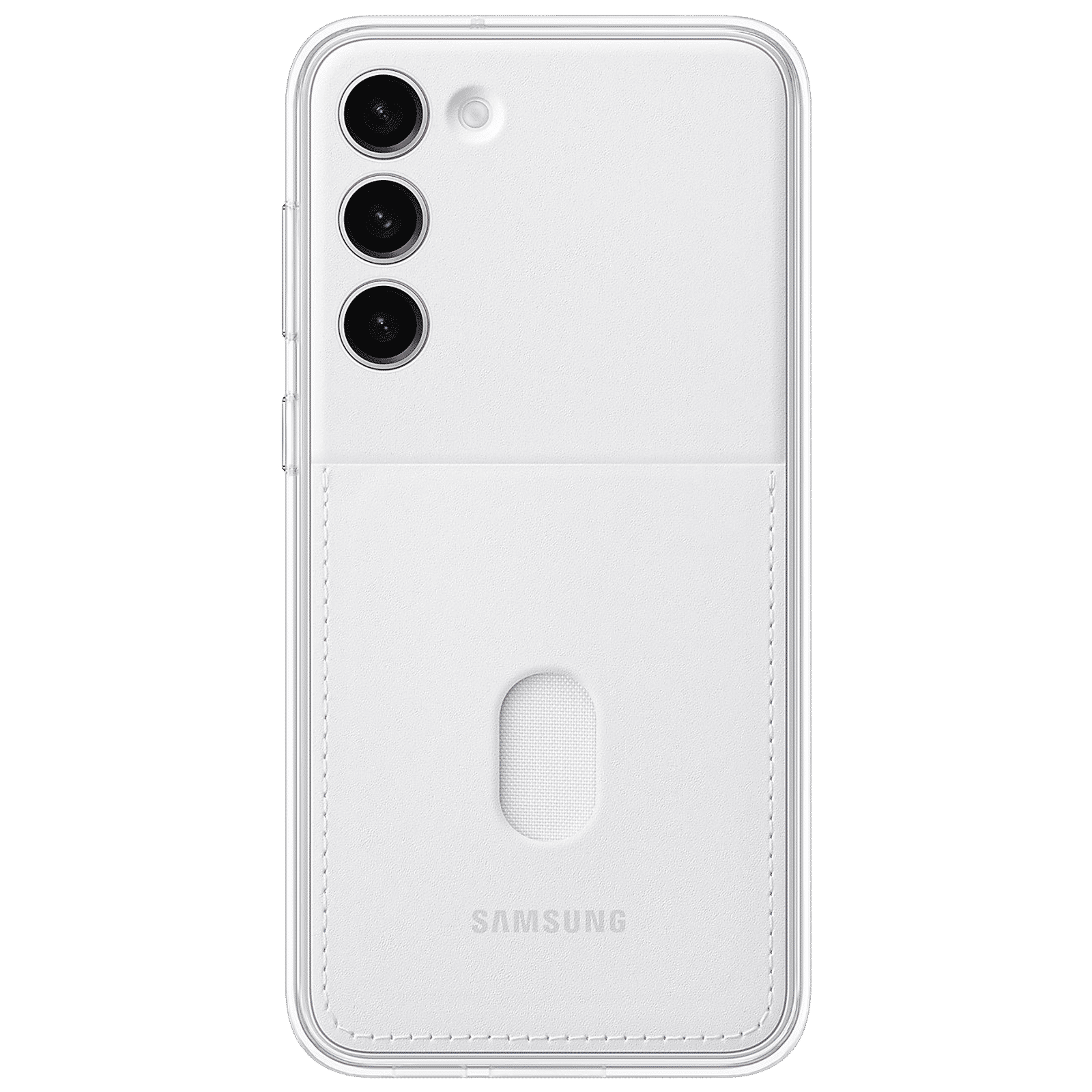 SAMSUNG Frame Case for Galaxy S23 Plus (Handy Card Sleeve, White)_3
