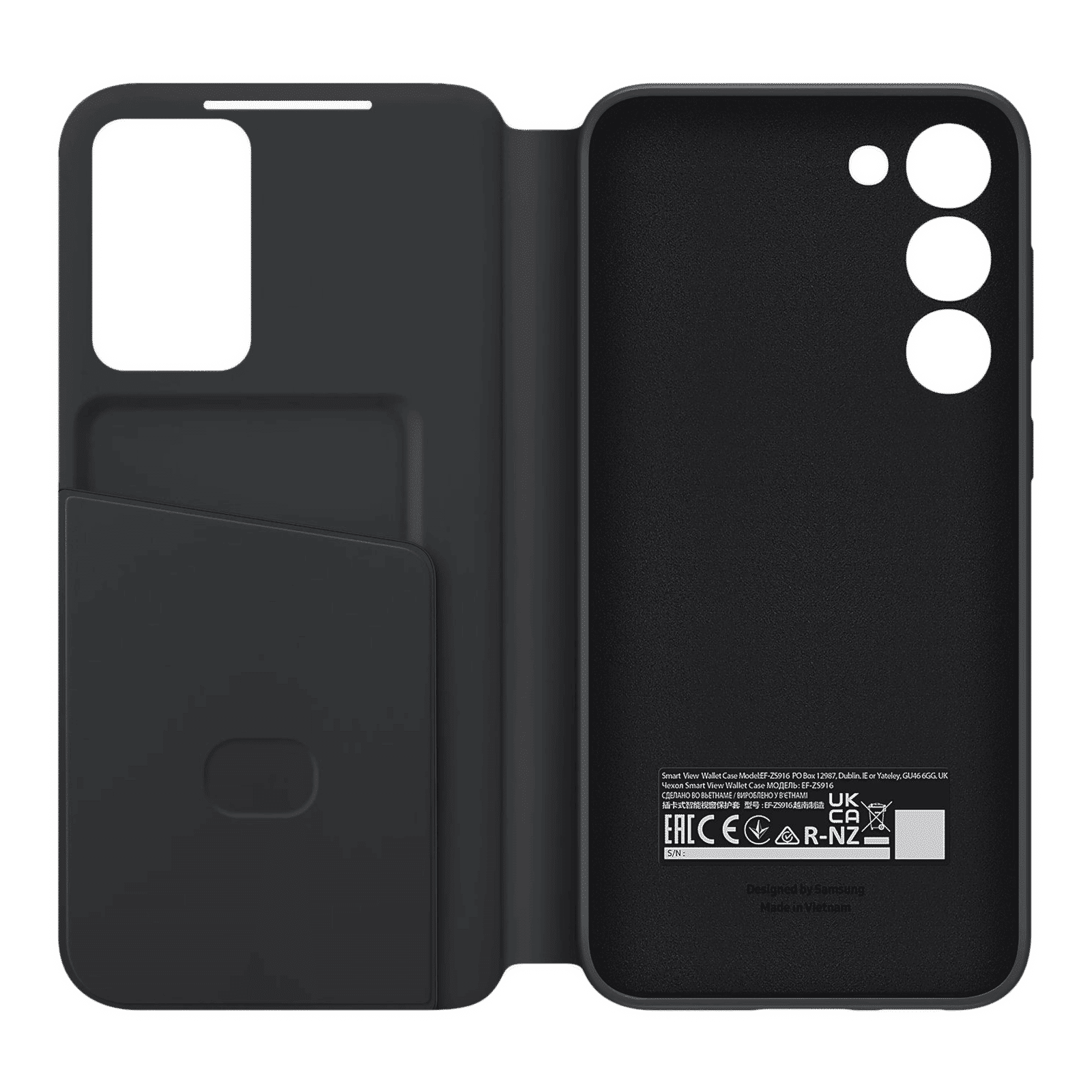 SAMSUNG Soft Back Case for Galaxy S23 Plus (Smart View, Black)_3