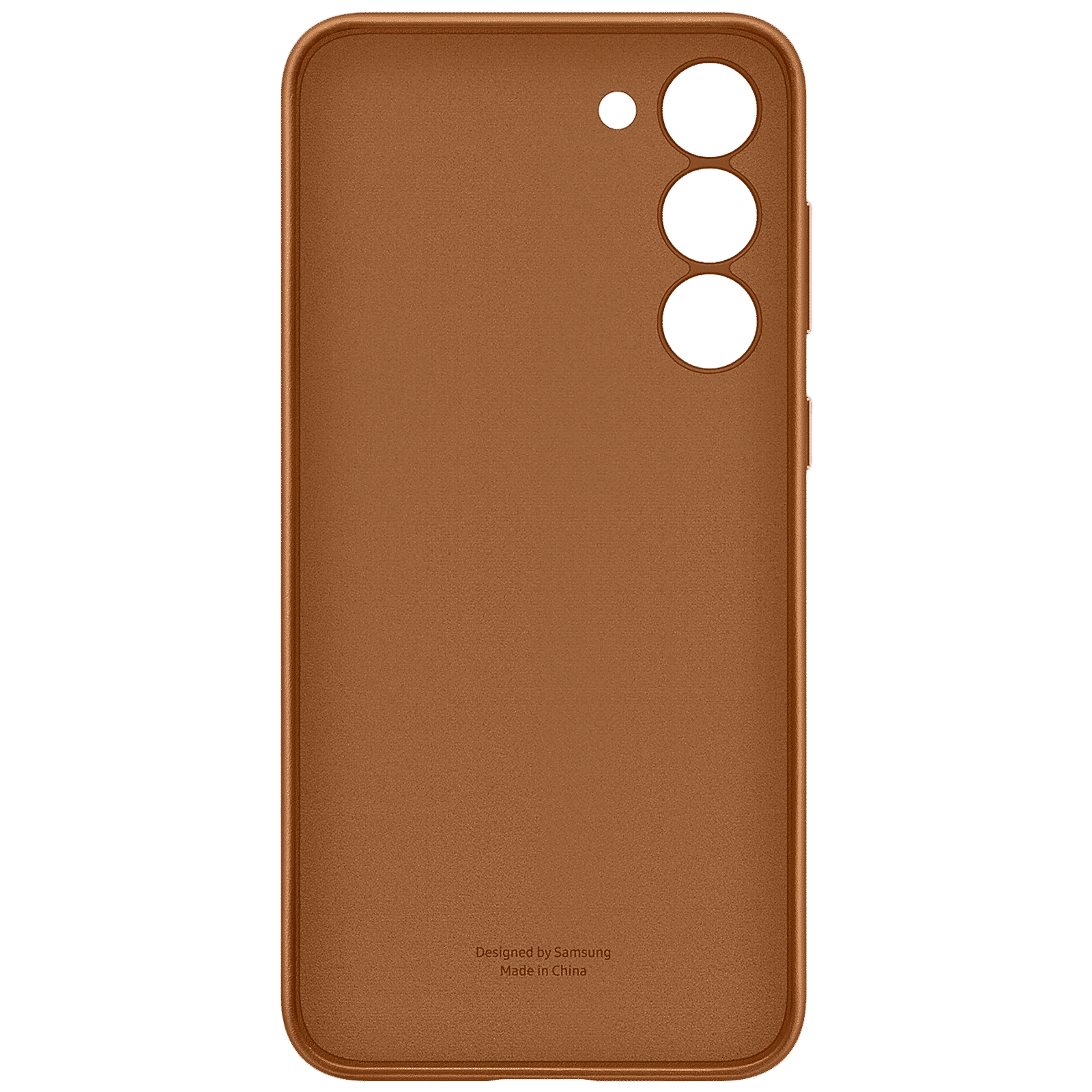 SAMSUNG Soft Leather Back Cover for SAMSUNG Galaxy S23+ (Secure Fit, Camel)_4