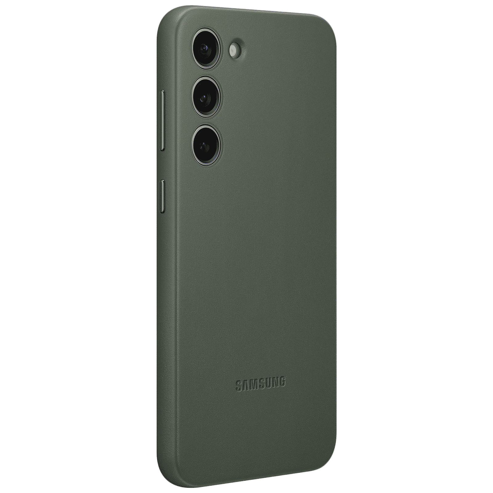 SAMSUNG Soft Leather Back Cover for SAMSUNG Galaxy S23+ (Secure Fit, Green)_3