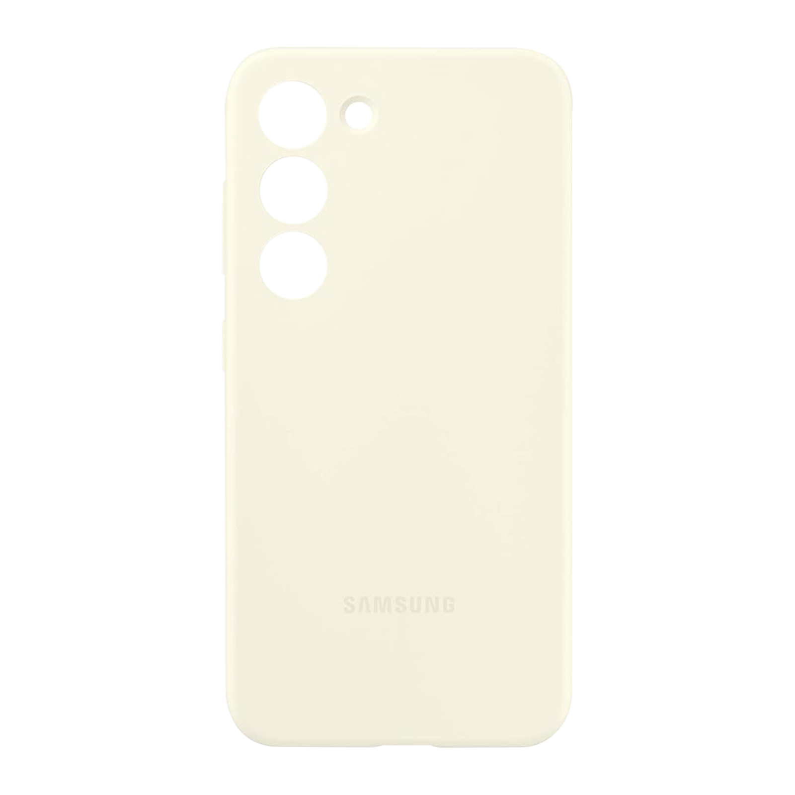 SAMSUNG Silicone Back Case for Galaxy S23 (Scratch Resistant, Cream)_6