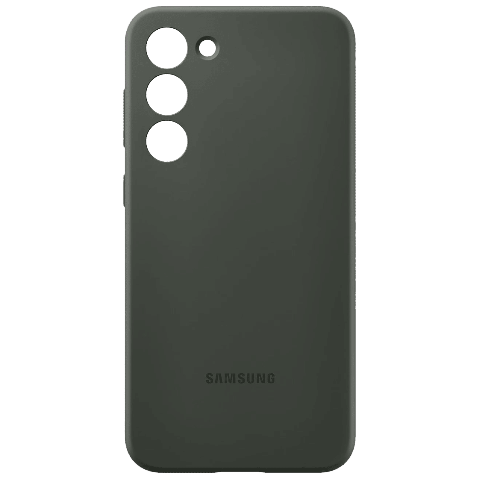 SAMSUNG Soft Silicone Back Cover for SAMSUNG Galaxy S23+ (Scratch Resistant, Khaki)_1