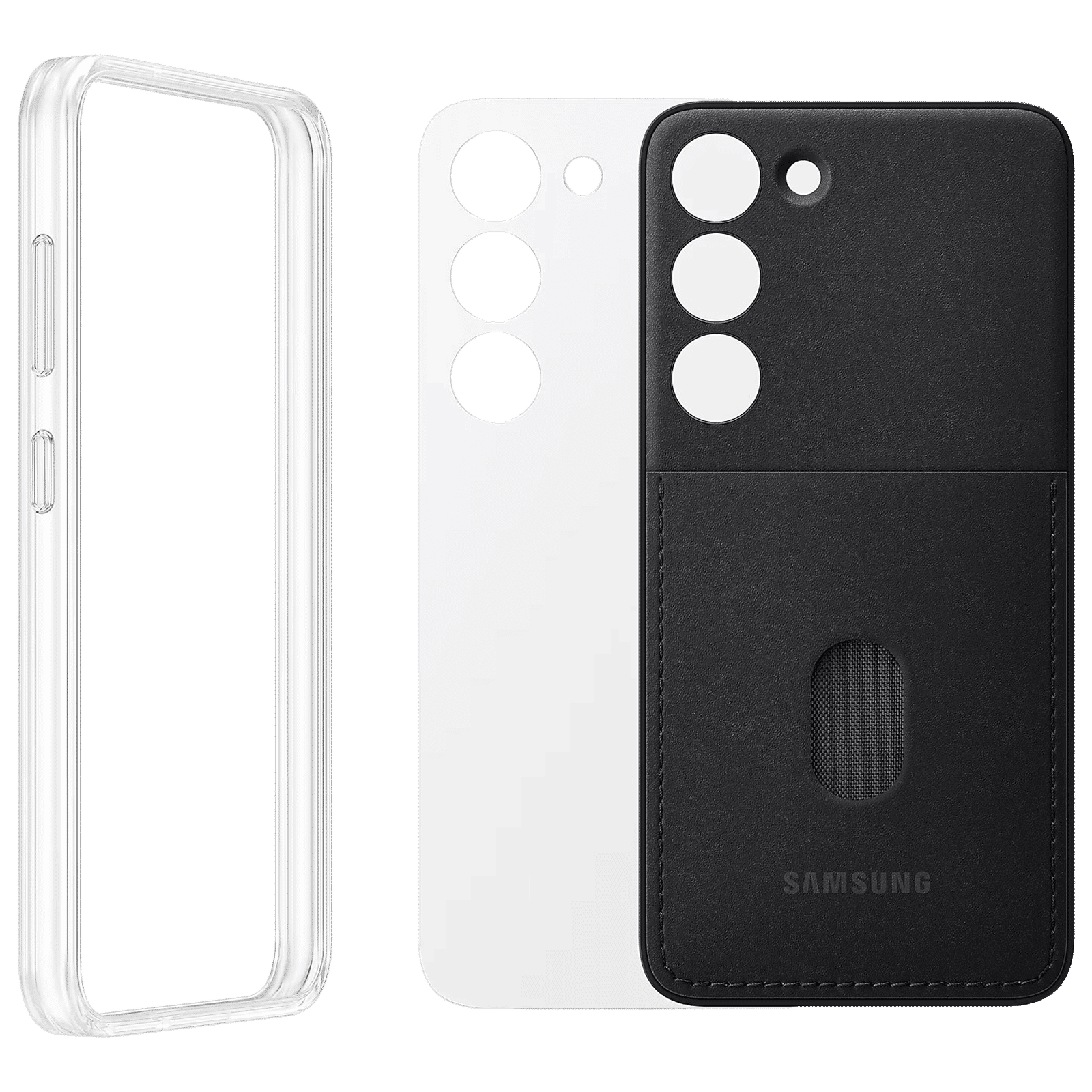SAMSUNG Frame Back Cover for SAMSUNG Galaxy S23 (Two Looks In One, Black) SAMSUNG Frame Back Cover for SAMSUNG Galaxy S23 (Two Looks In One, Black)_1