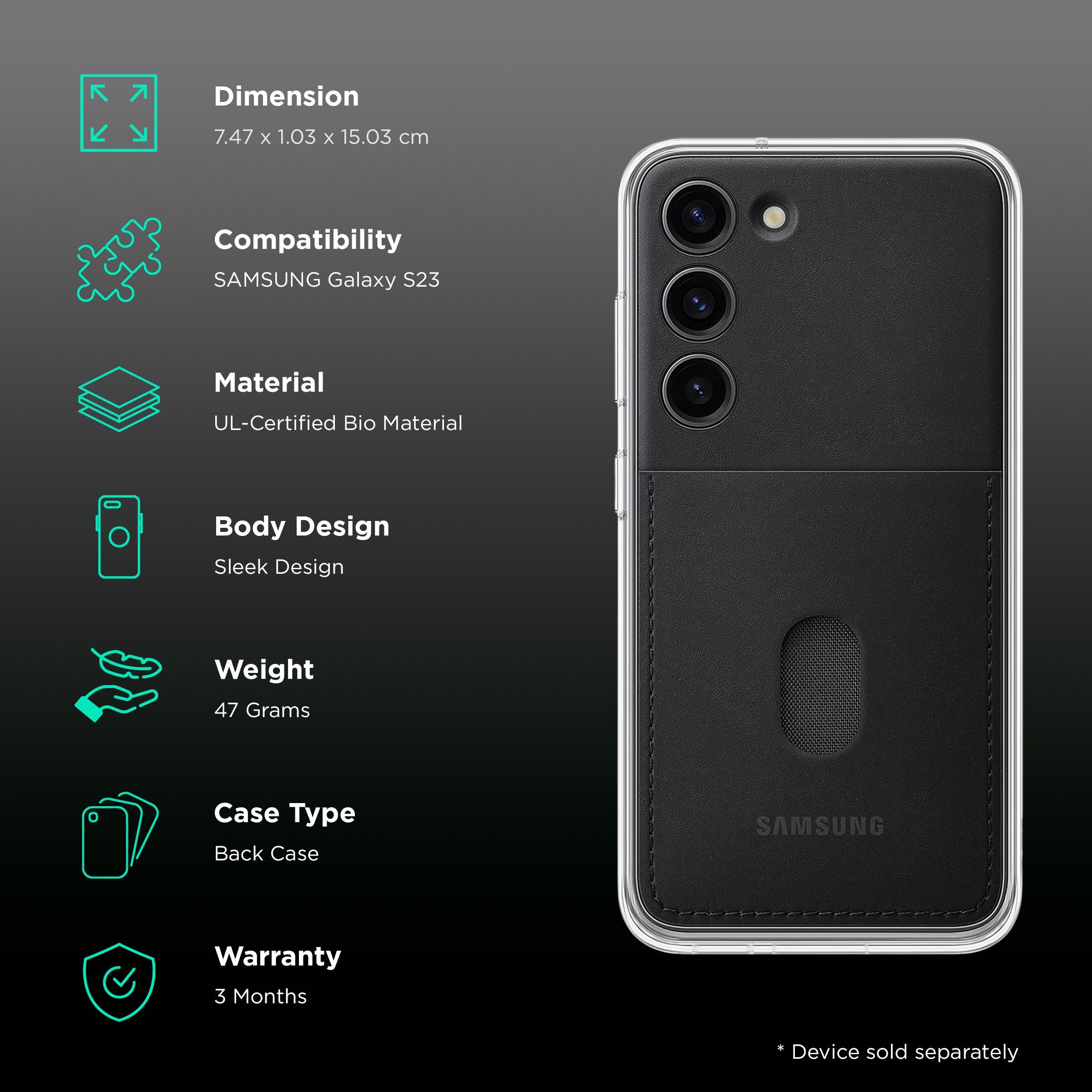 SAMSUNG Frame Back Cover for SAMSUNG Galaxy S23 (Two Looks In One, Black) SAMSUNG Frame Back Cover for SAMSUNG Galaxy S23 (Two Looks In One, Black)_2