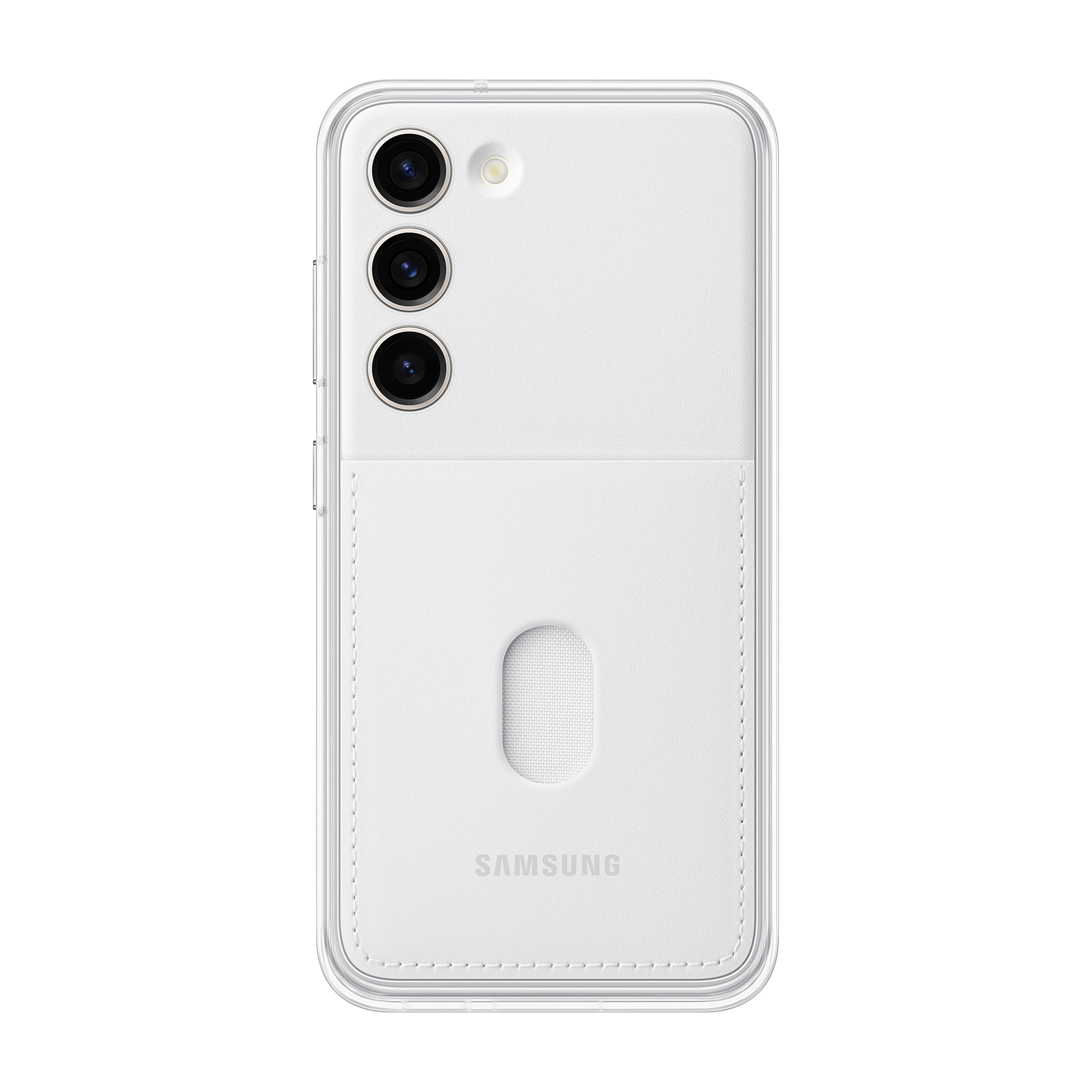 SAMSUNG Frame Back Cover for SAMSUNG Galaxy S23 (Two Looks In One, White)_5