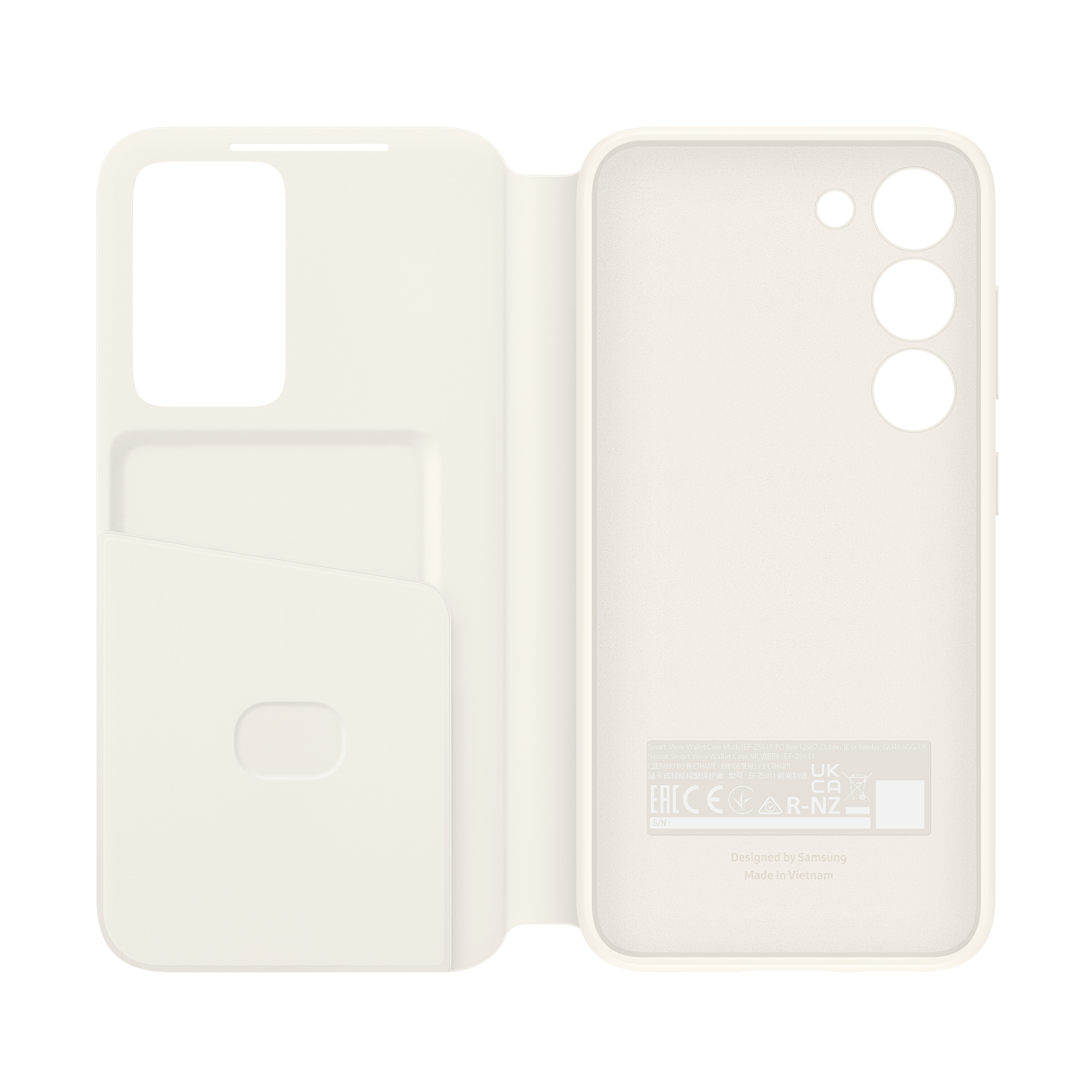 SAMSUNG Smart View Flip Case for SAMSUNG Galaxy S23 (Smart View, Cream)_4