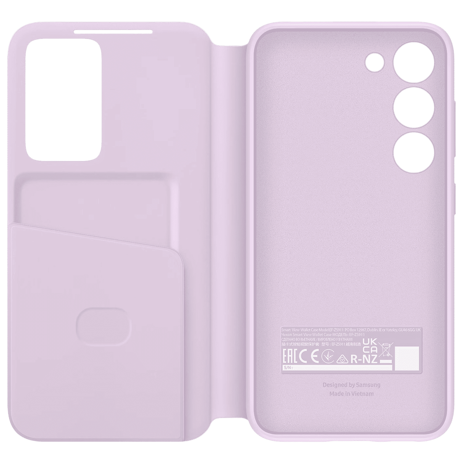SAMSUNG Smart View Flip Case for SAMSUNG Galaxy S23 (Smart View, Lavender)_3