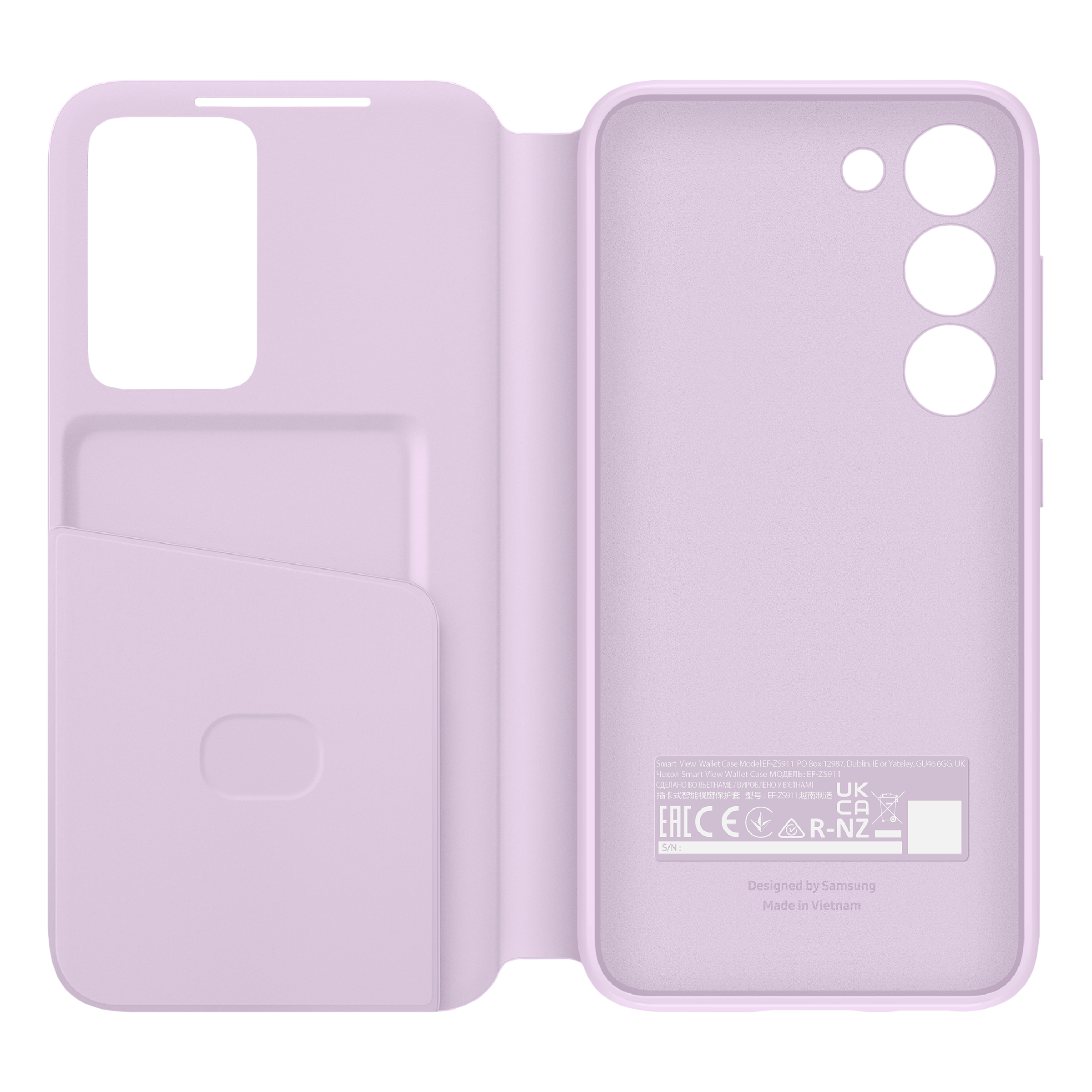 SAMSUNG Smart View Flip Case for SAMSUNG Galaxy S23 (Smart View, Lavender)_4