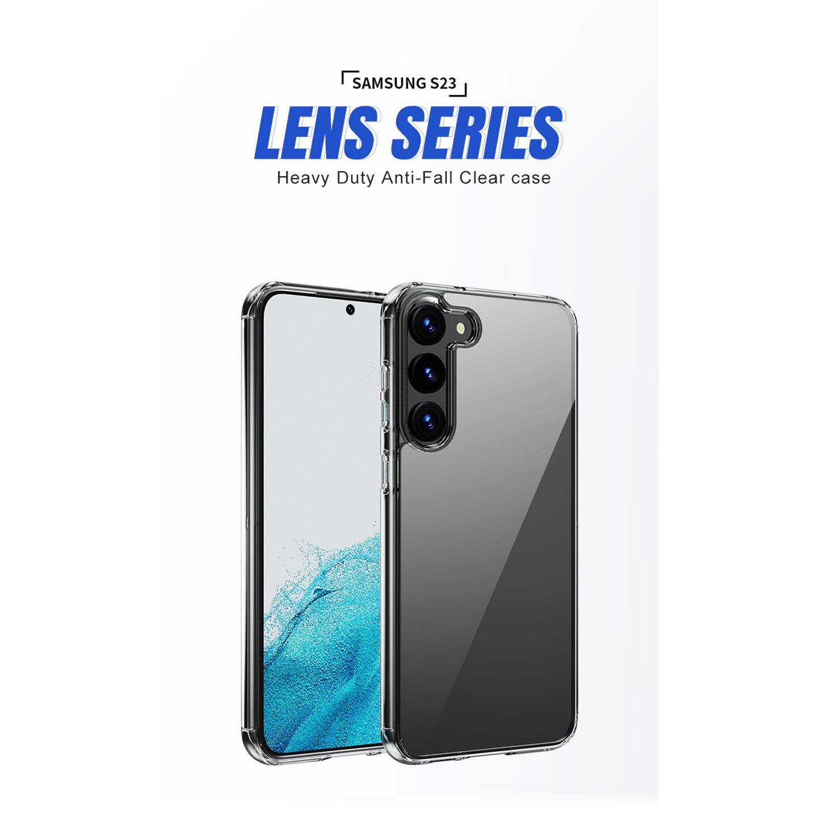 Quix TPU Back Cover for SAMSUNG Galaxy S23 (Slim-Fit, Transparent)_7