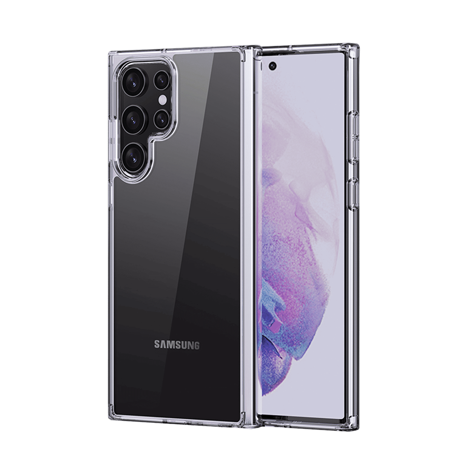 Quix TPU Back Cover for SAMSUNG Galaxy S23 Ultra (Slim-Fit, Transparent)_1