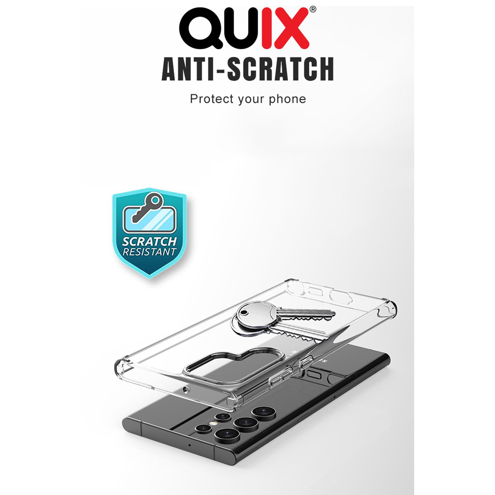 Quix TPU Back Cover for SAMSUNG Galaxy S23 Ultra (Slim-Fit, Transparent)_9