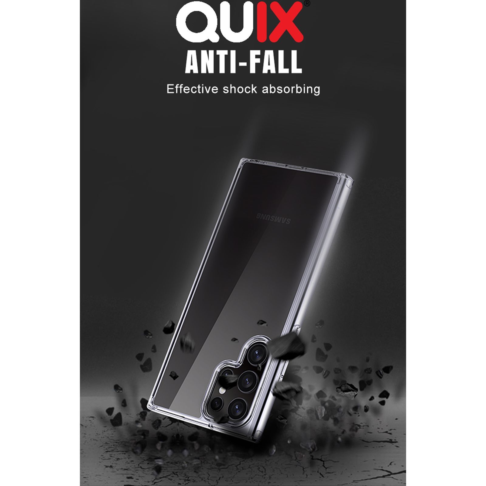 Quix TPU Back Cover for SAMSUNG Galaxy S23 Ultra (Slim-Fit, Transparent)_13