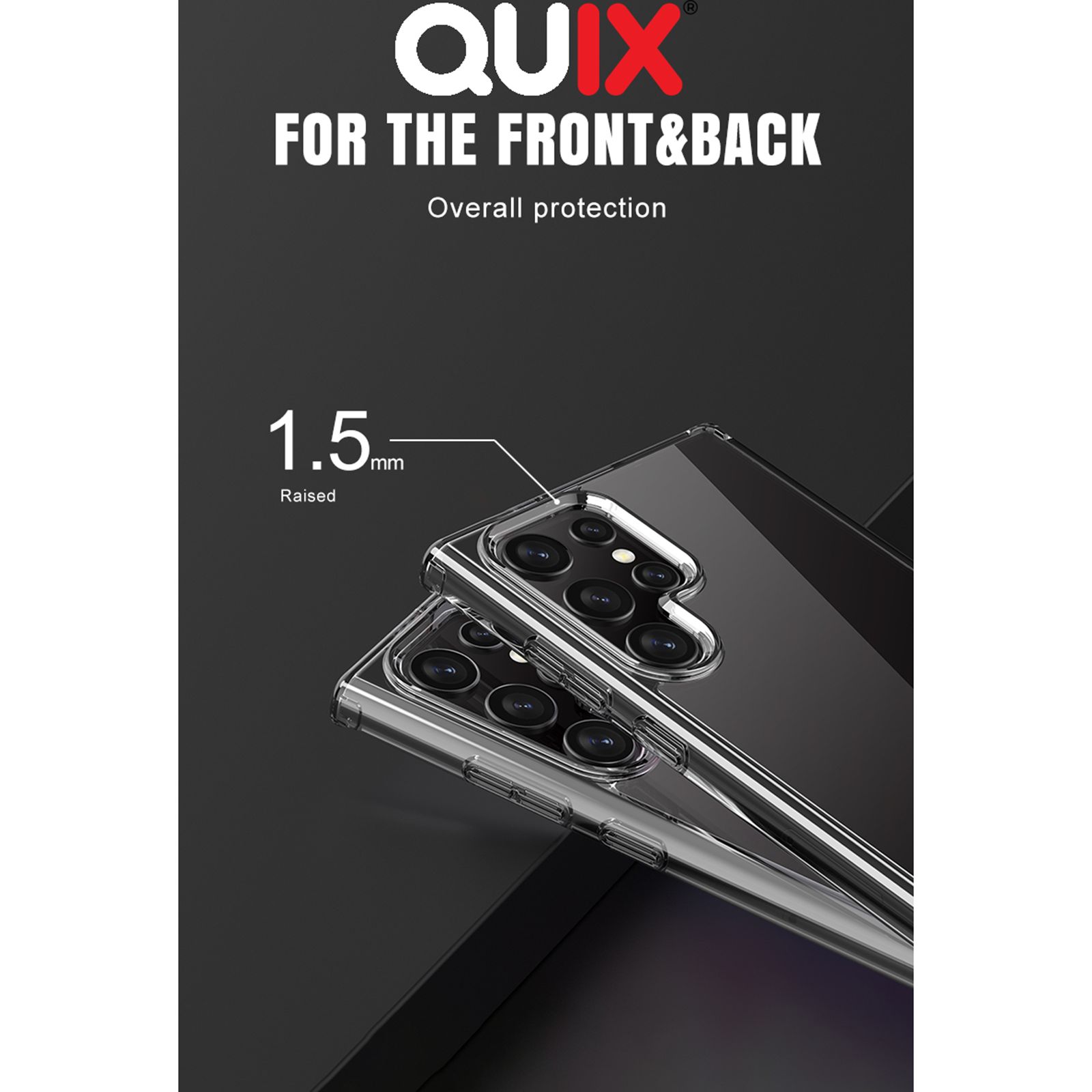 Quix TPU Back Cover for SAMSUNG Galaxy S23 Ultra (Slim-Fit, Transparent)_17