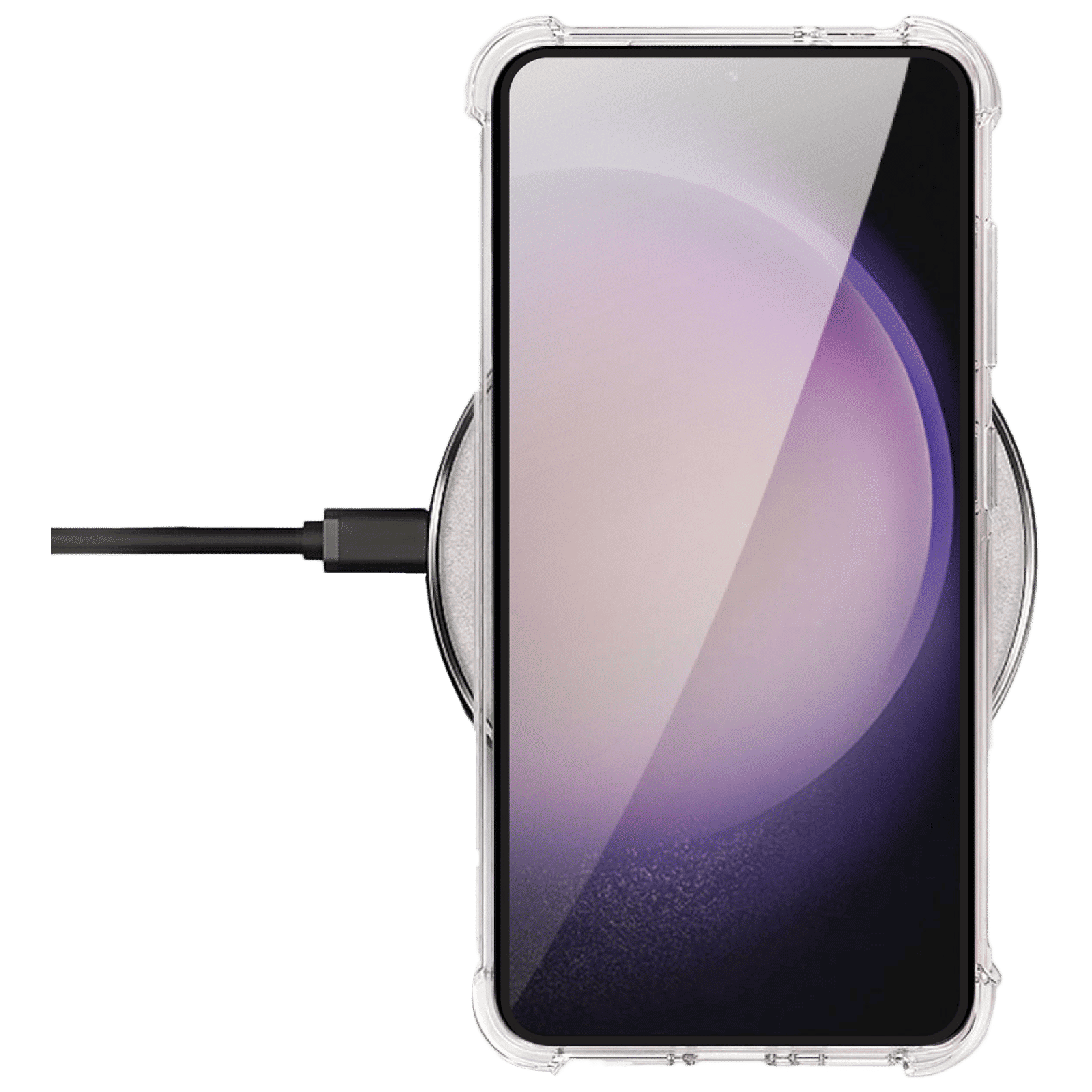 HYPHEN TPU Back Case & Tempered Glass Combo for Samsung Galaxy S23 (Slip Resistant, Transparent)_5