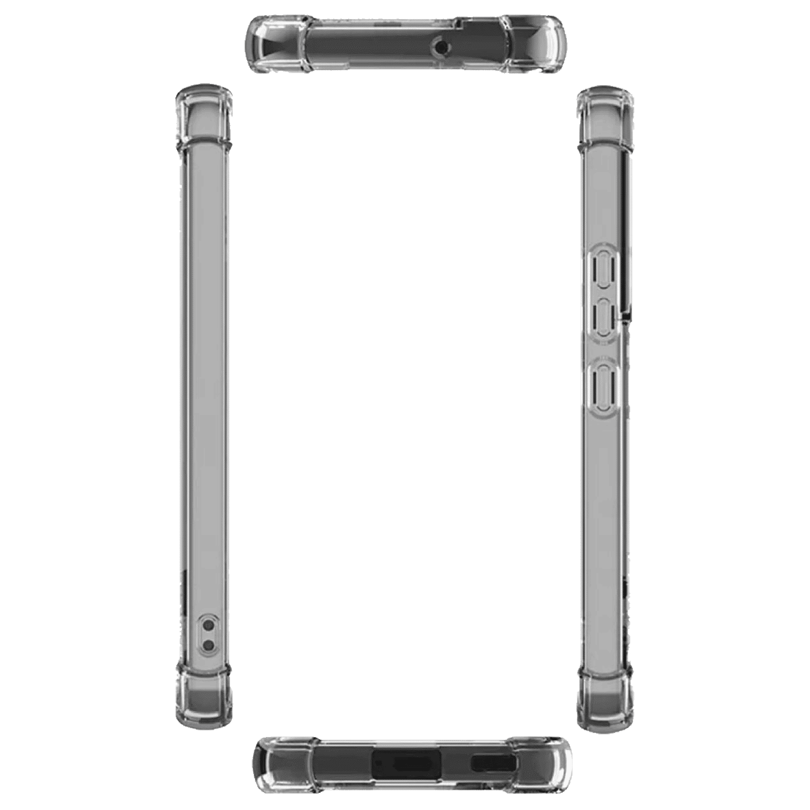 HYPHEN TPU Back Case & Tempered Glass for Samsung Galaxy S23 Ultra (Slip Resistant, Transparent)_4