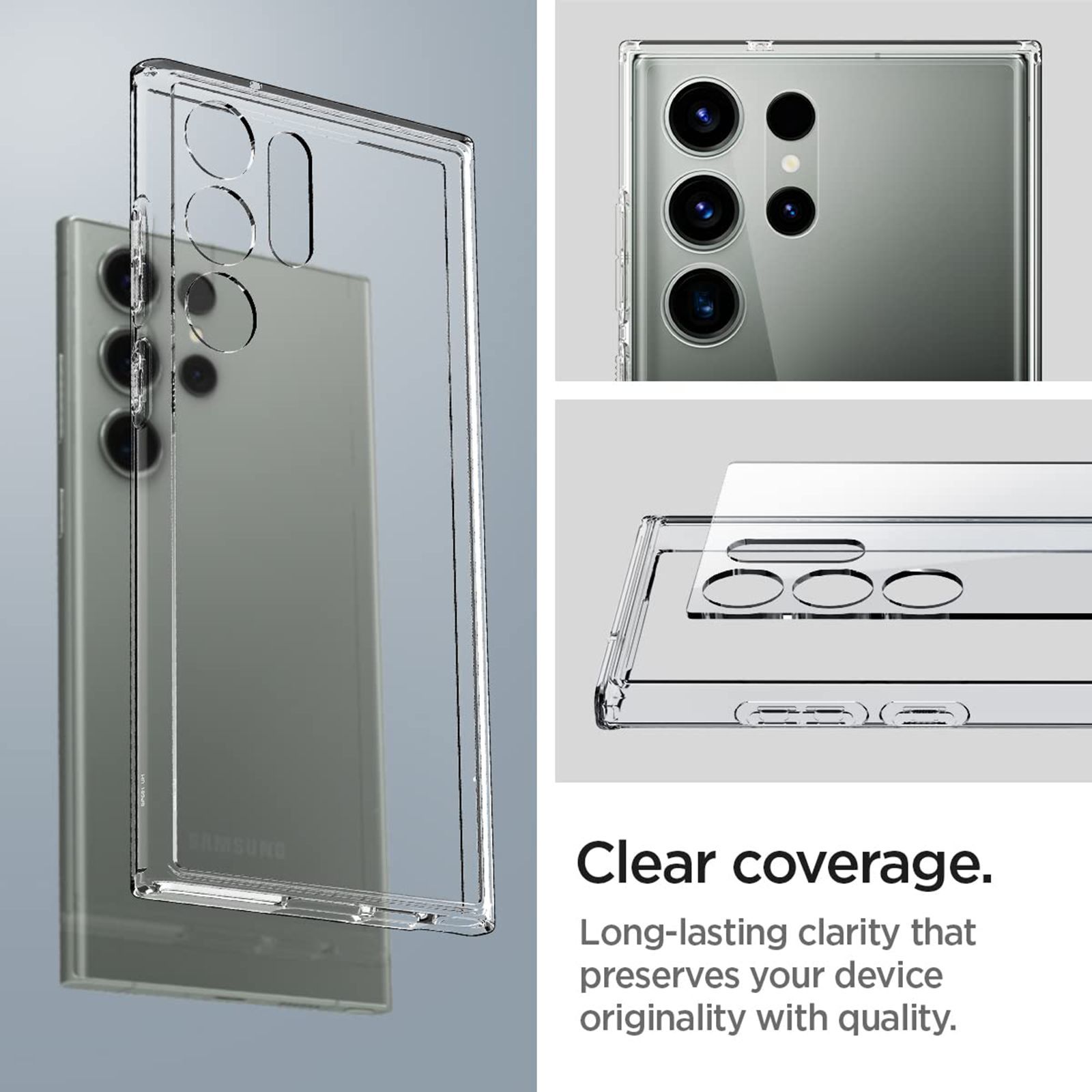 spigen Ultra Hybrid PC and TPU Back Cover for Samsung Galaxy S23 Ultra (Shock Absorbent, Crystal Clear) spigen Ultra Hybrid PC and TPU Back Cover for Samsung Galaxy S23 Ultra (Shock Absorbent, Crystal Clear)_9