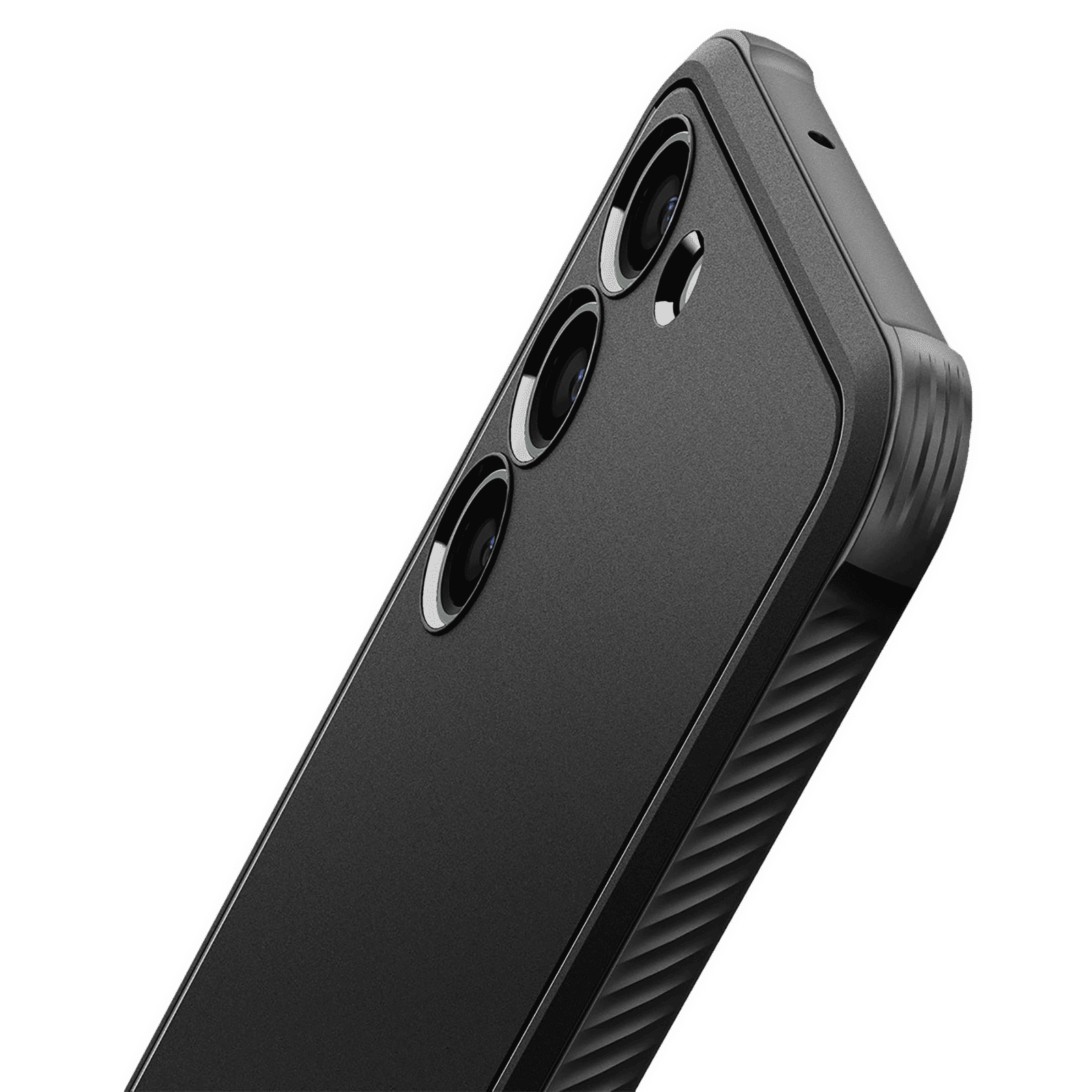 spigen Rugged Armor TPU Back Cover for Samsung Galaxy S23 Plus (Shock Absorbent, Matte Black)_9
